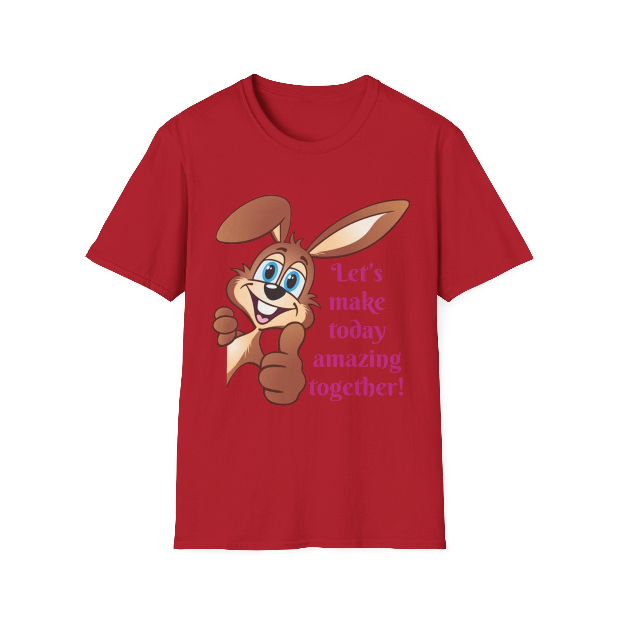 Let's make Today Amazing Together Bunny Unisex Softstyle T-Shirt