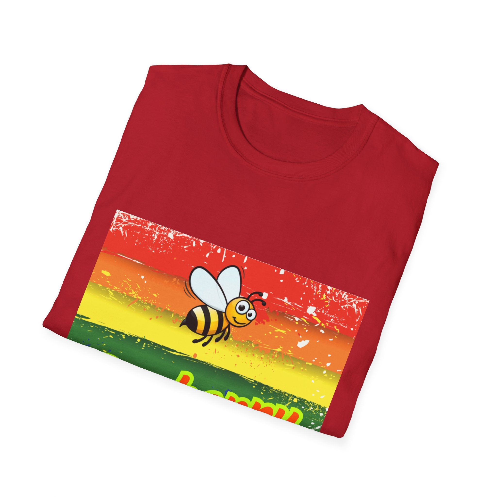 Bee Happy Unisex Softstyle T-Shirt