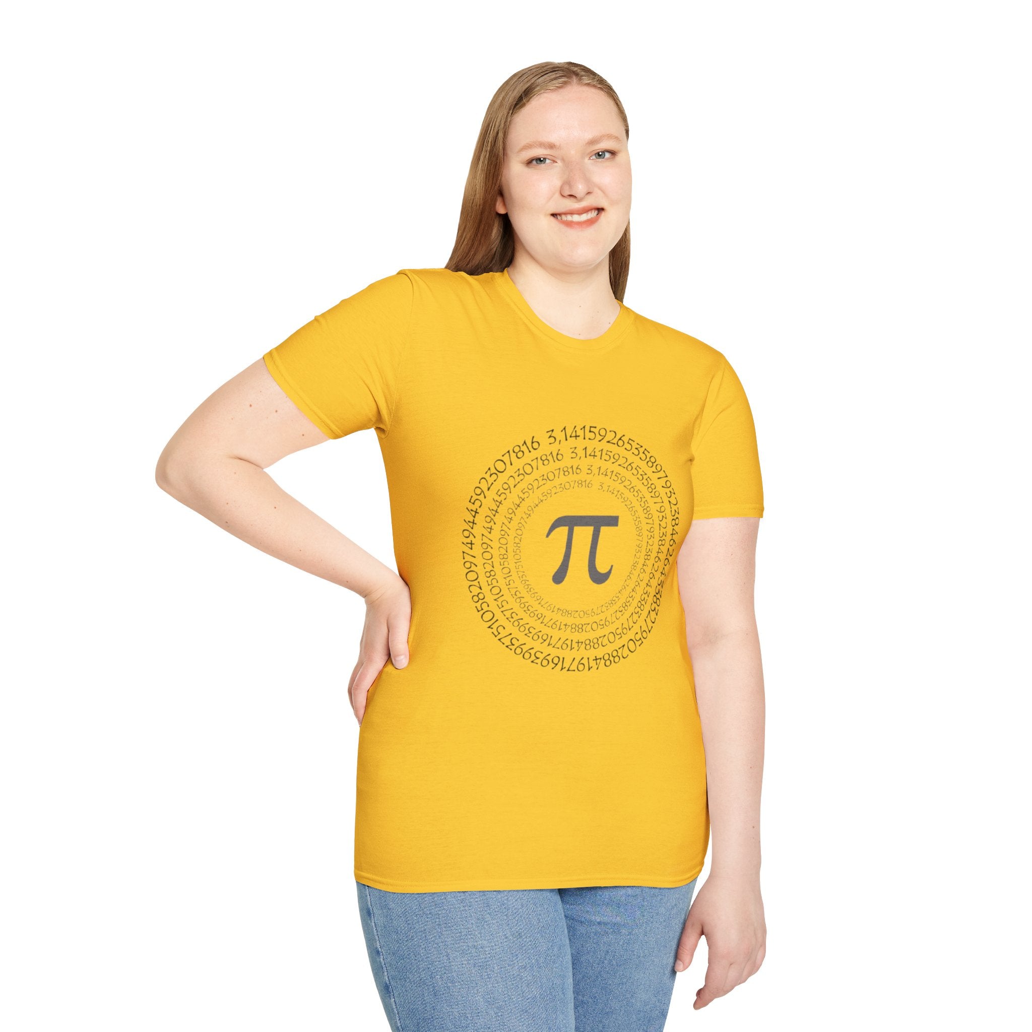 Pi Day Themed Unisex Softstyle T-Shirt