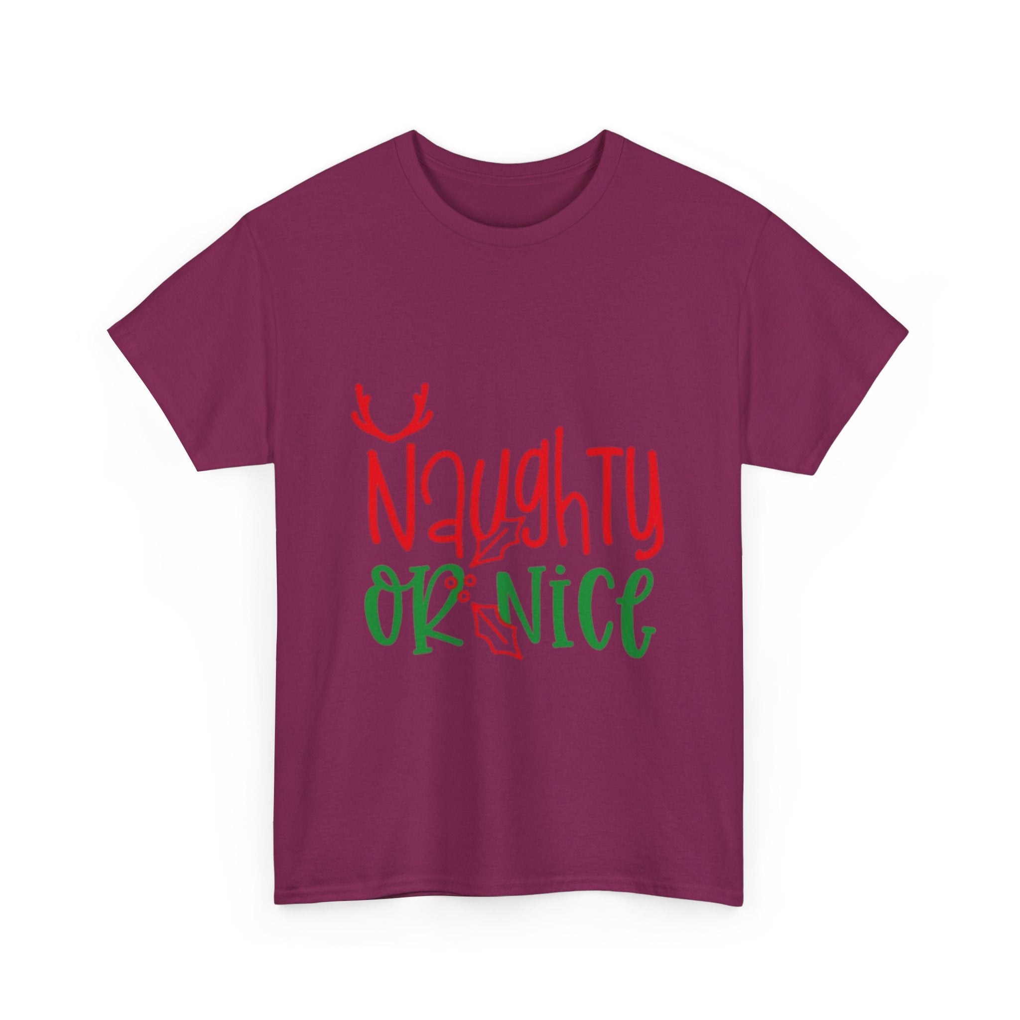 Naughty Or Nice Unisex Heavy Cotton T-Shirt