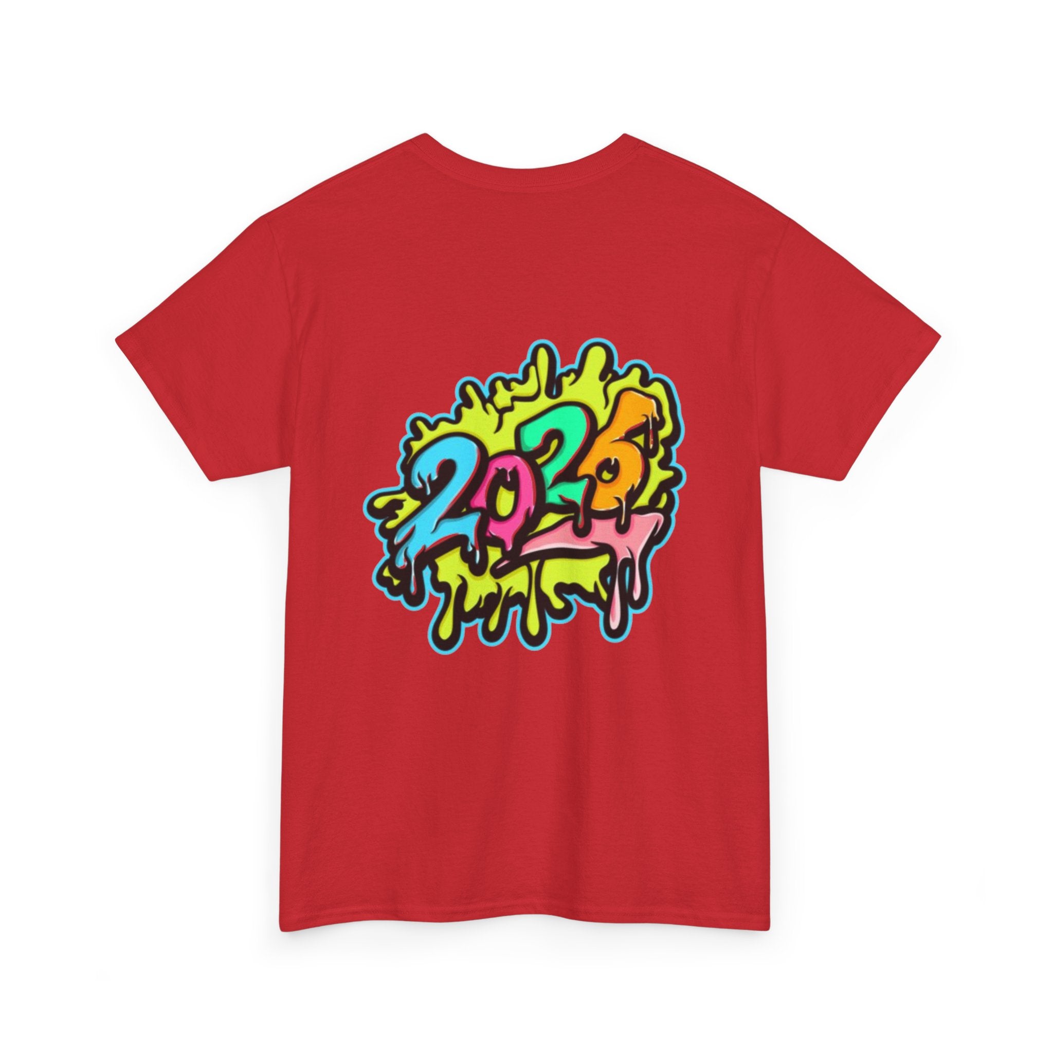 2026 Happy New Year DOUBLE SIDED Unisex Heavy Cotton T-Shirt