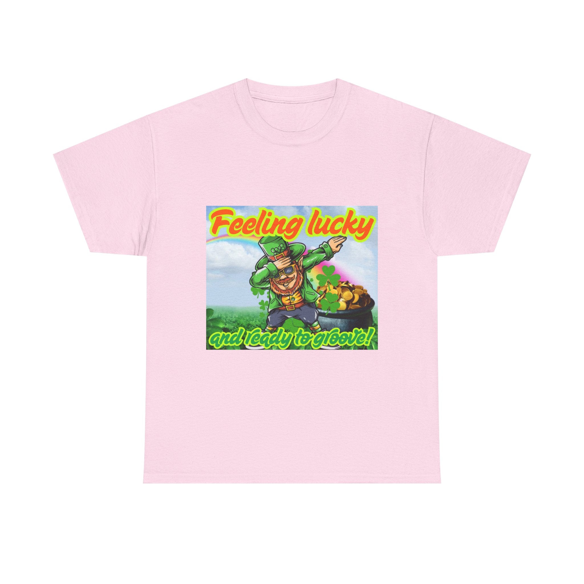Feeling Lucky And Ready To Groove! Unisex Heavy Cotton T-Shirt