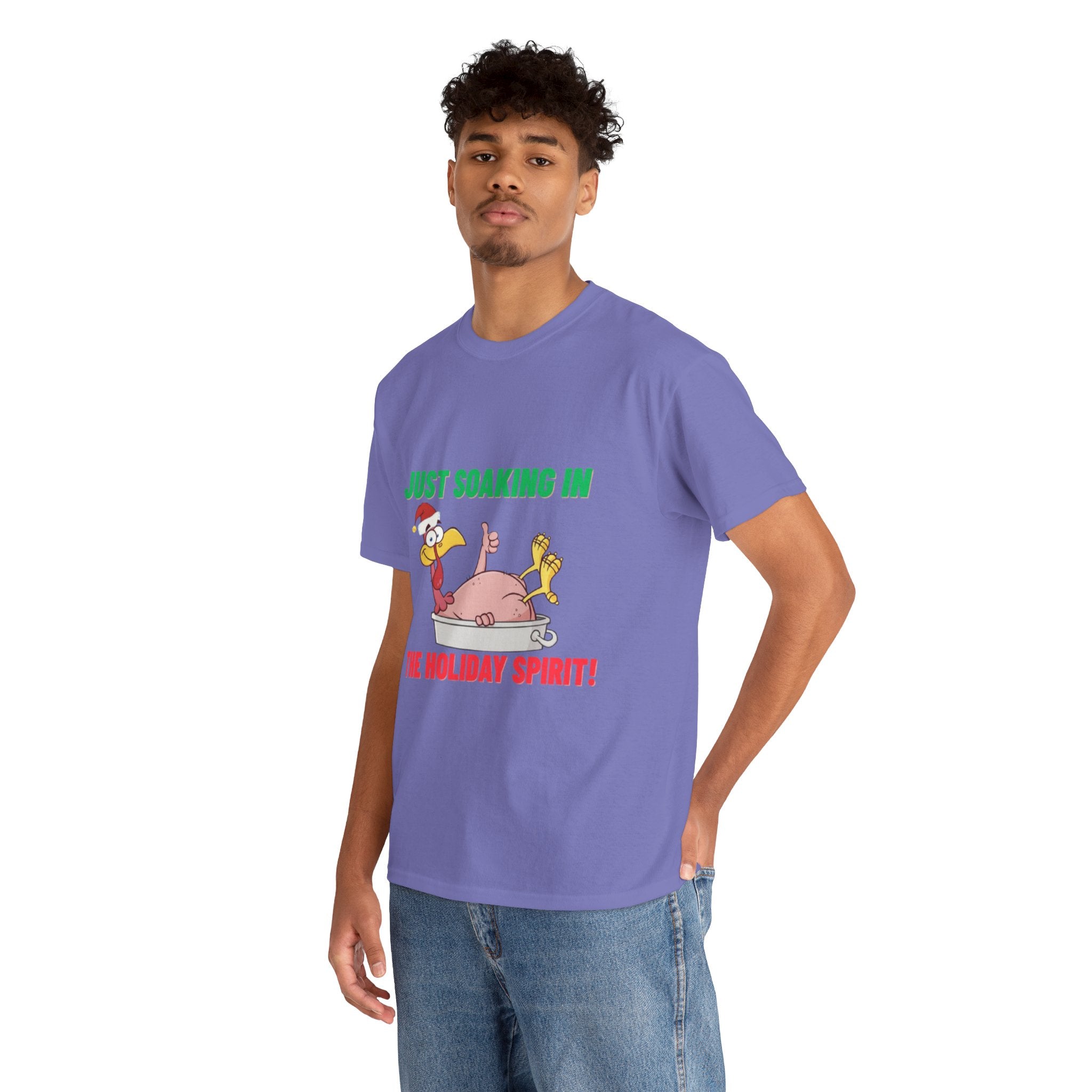 Just Soaking in the Holiday Spirit Unisex Heavy Cotton Tee