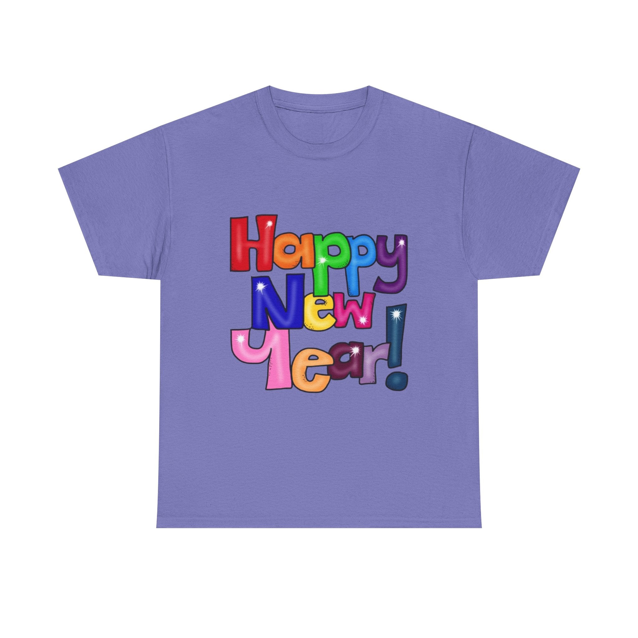 2026 Happy New Year DOUBLE SIDED Unisex Heavy Cotton T-Shirt