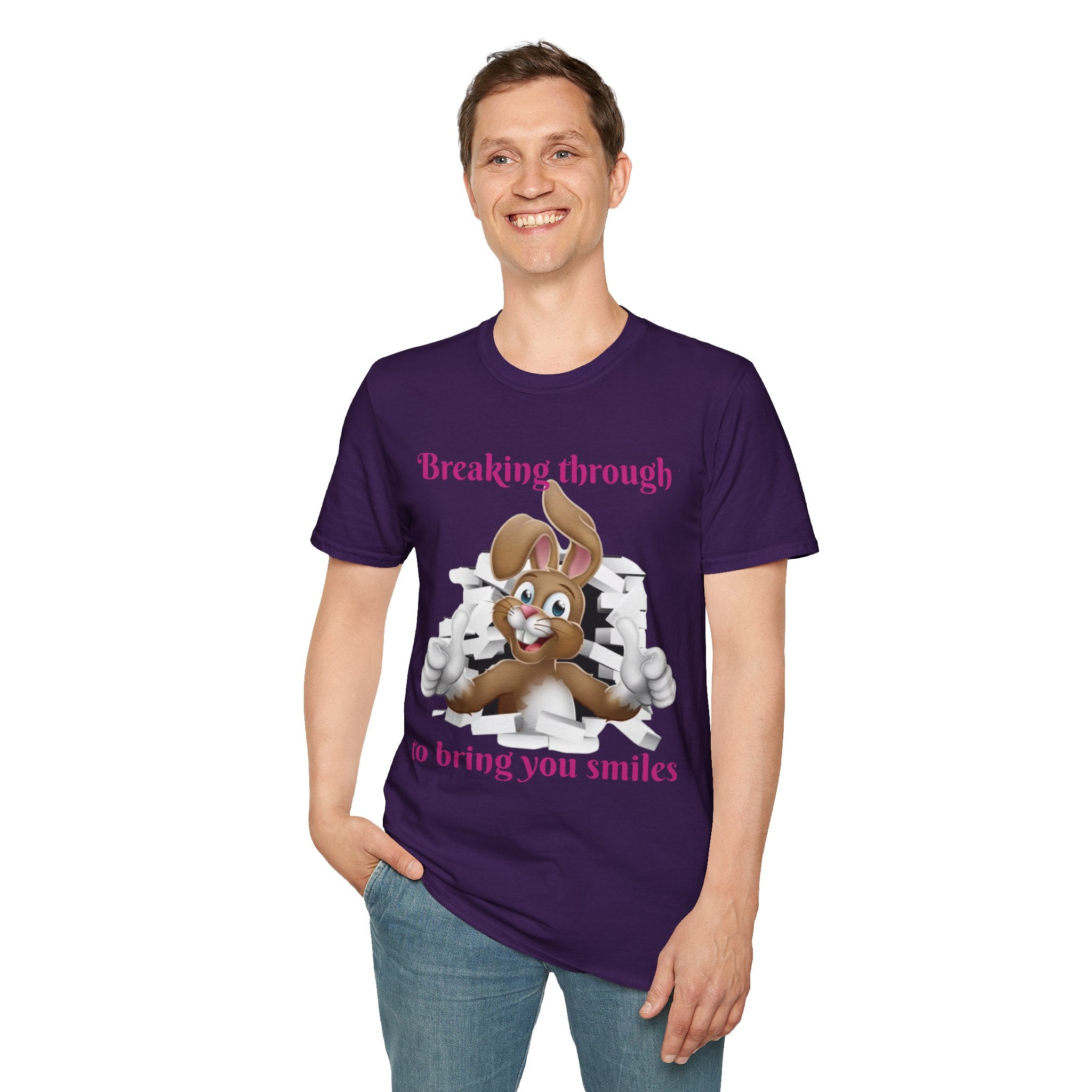 Breaking Through To Bring You Smiles Unisex Softstyle T-Shirt