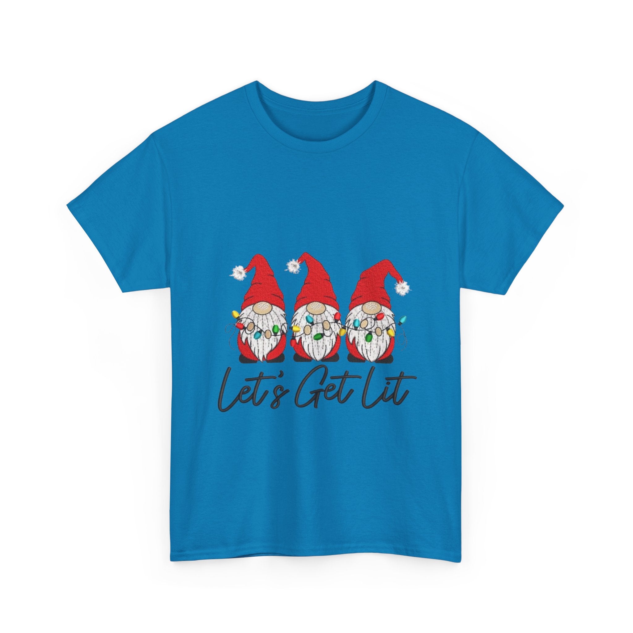 Let's Get Lit Gnome Unisex Heavy Cotton T-Shirt