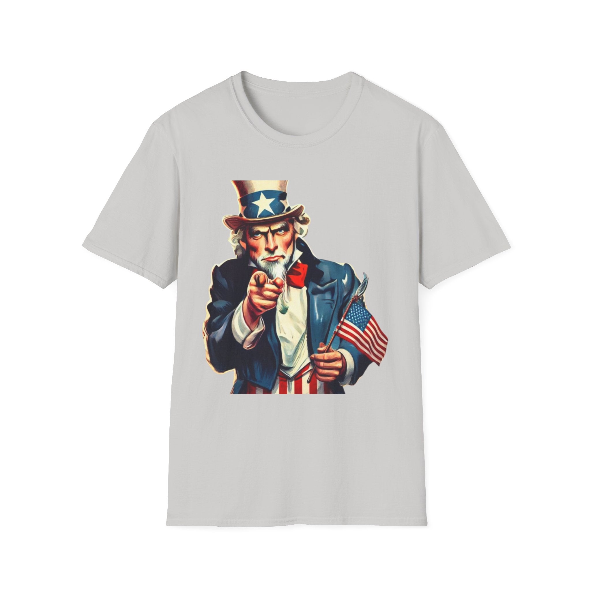 Patriotic Uncle Sam Unisex Softstyle  T-Shirt