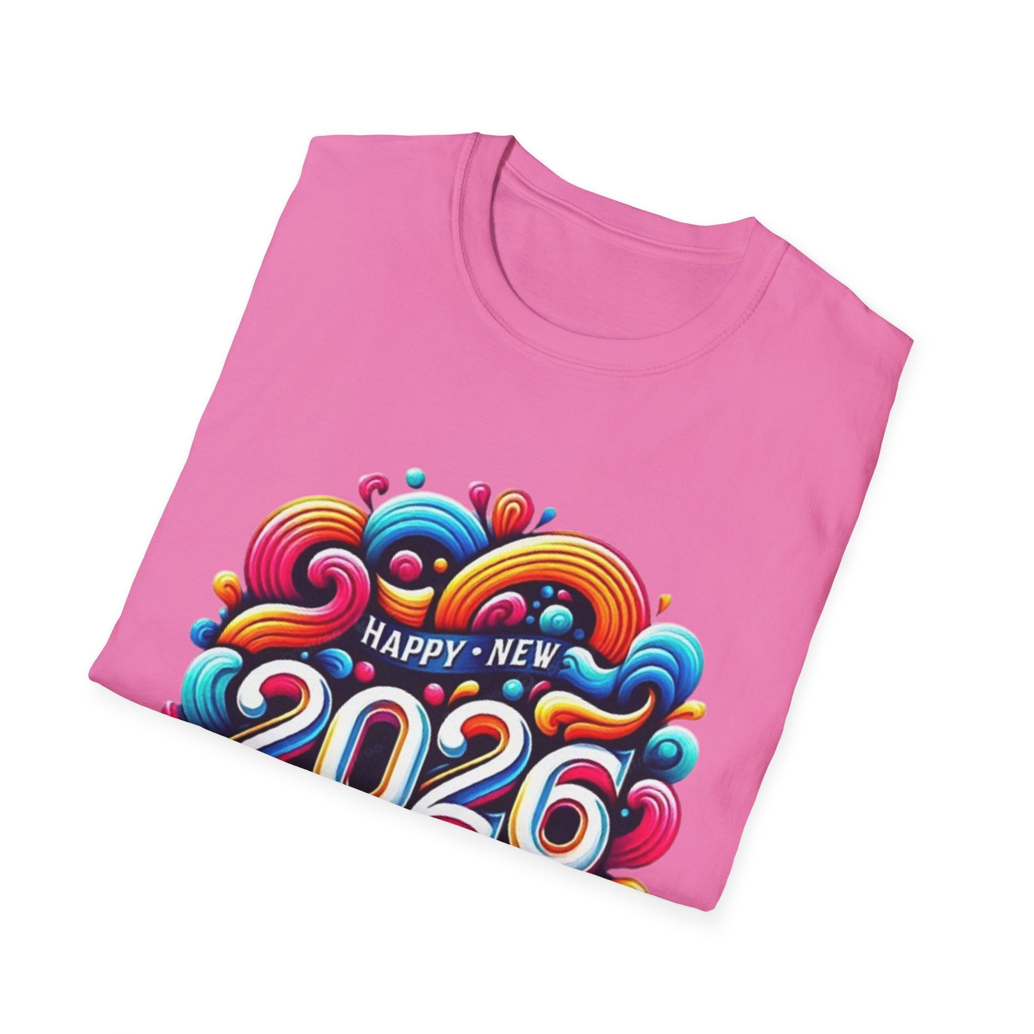 2026 Happy New Year Unisex Softstyle T-Shirt