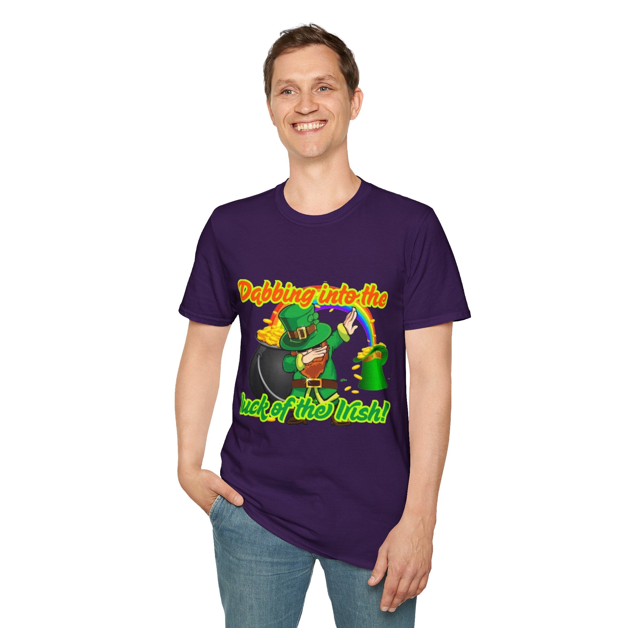 Dabbing Into The Luck Of The Irish! Unisex Unisex T-Shirt