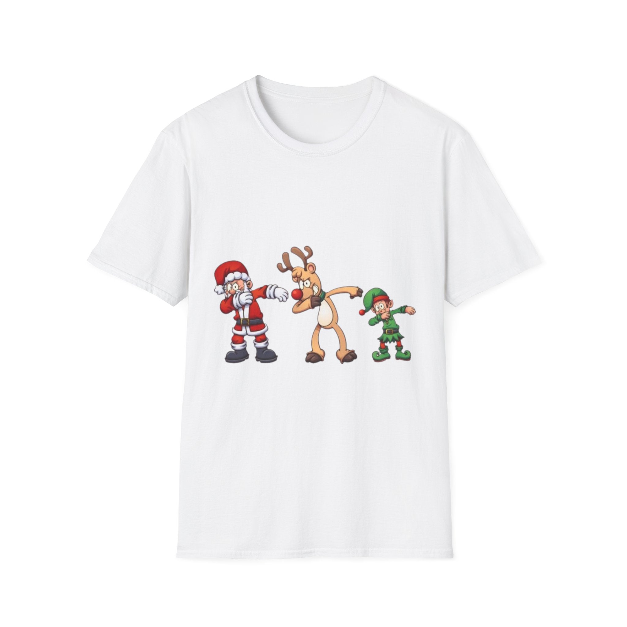 Dabbing Christmas Unisex Softstyle T-Shirt