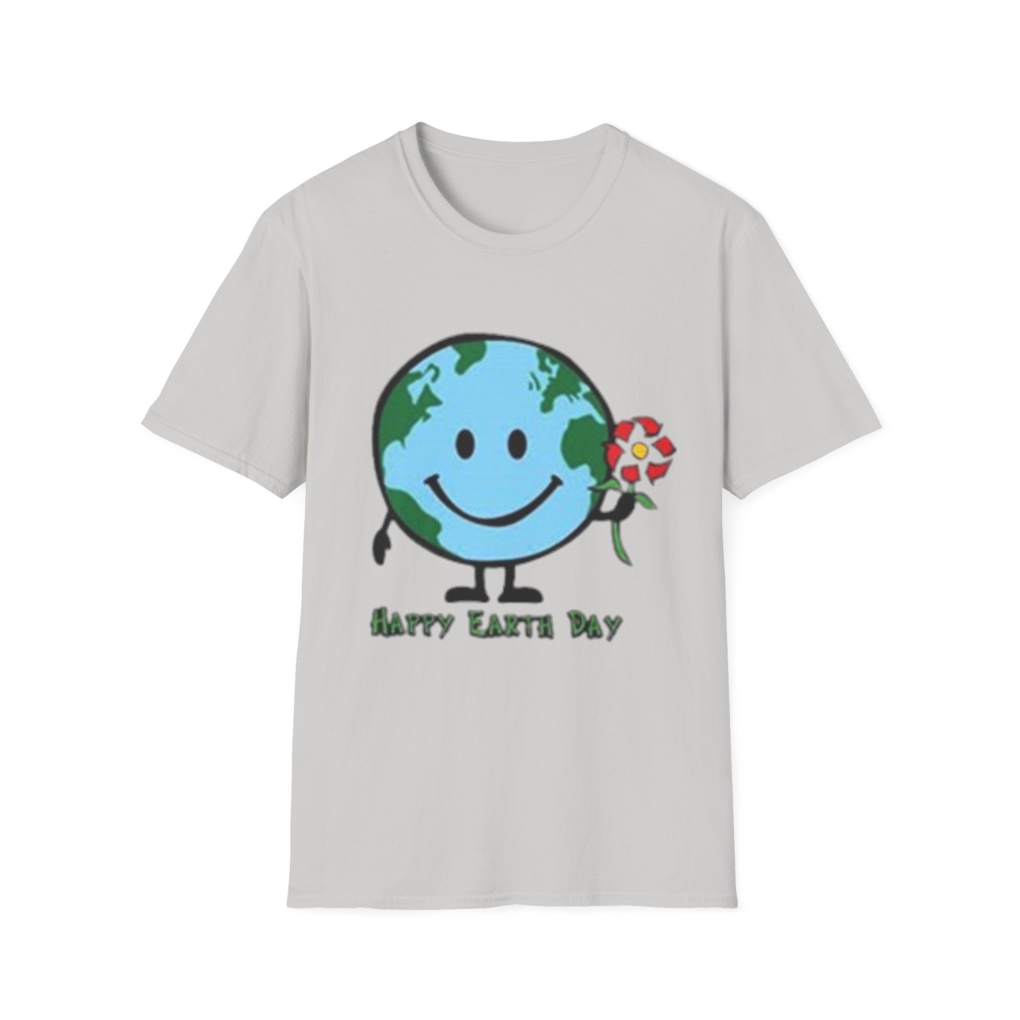 Happy Earth Day Smile Unisex Softstyle T-Shirt