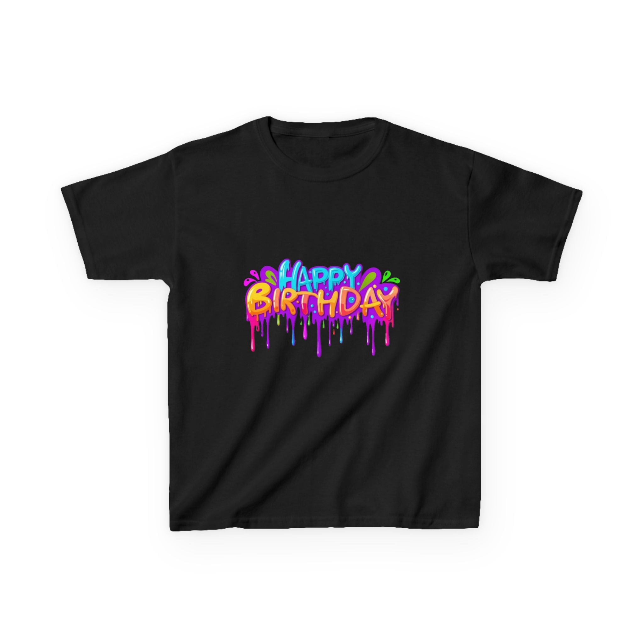 Happy Birthday Kids Heavy Cotton™ Short Sleeve T-Shirt Personalize It!