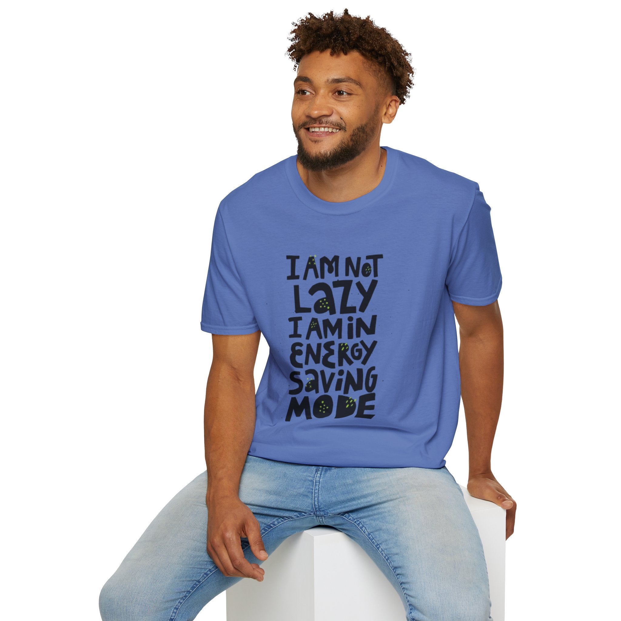 I'm Not Lazy I'm In Energy Saving Mode Unisex Softstyle T-Shirt
