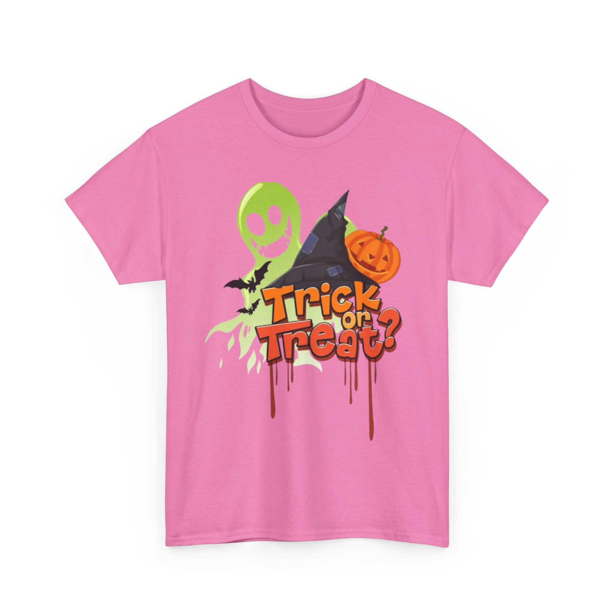 Halloween Trick or Treat Unisex Heavy Cotton Short Sleeve T-Shirt