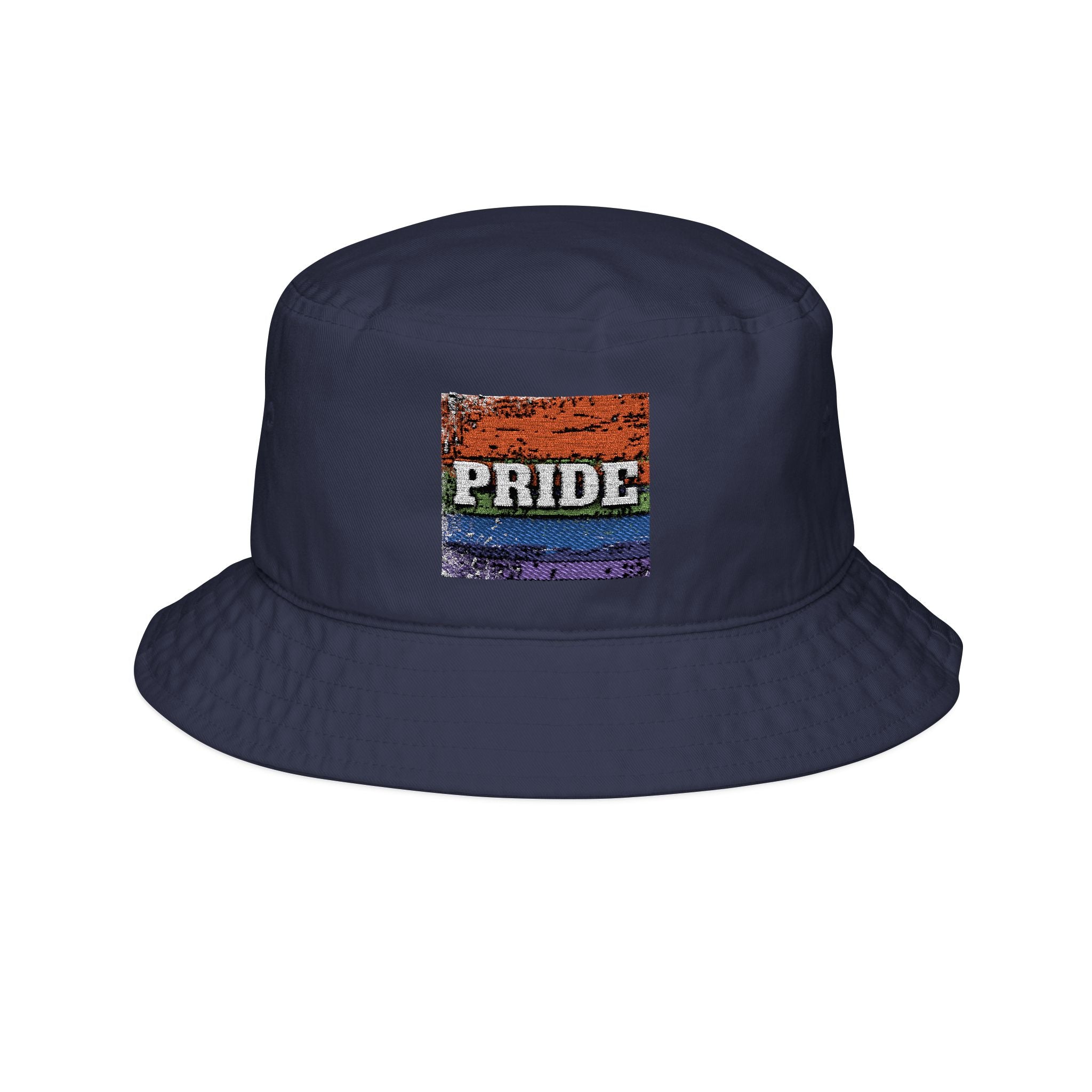 Pride Rainbow Embroidered Bucket Hat