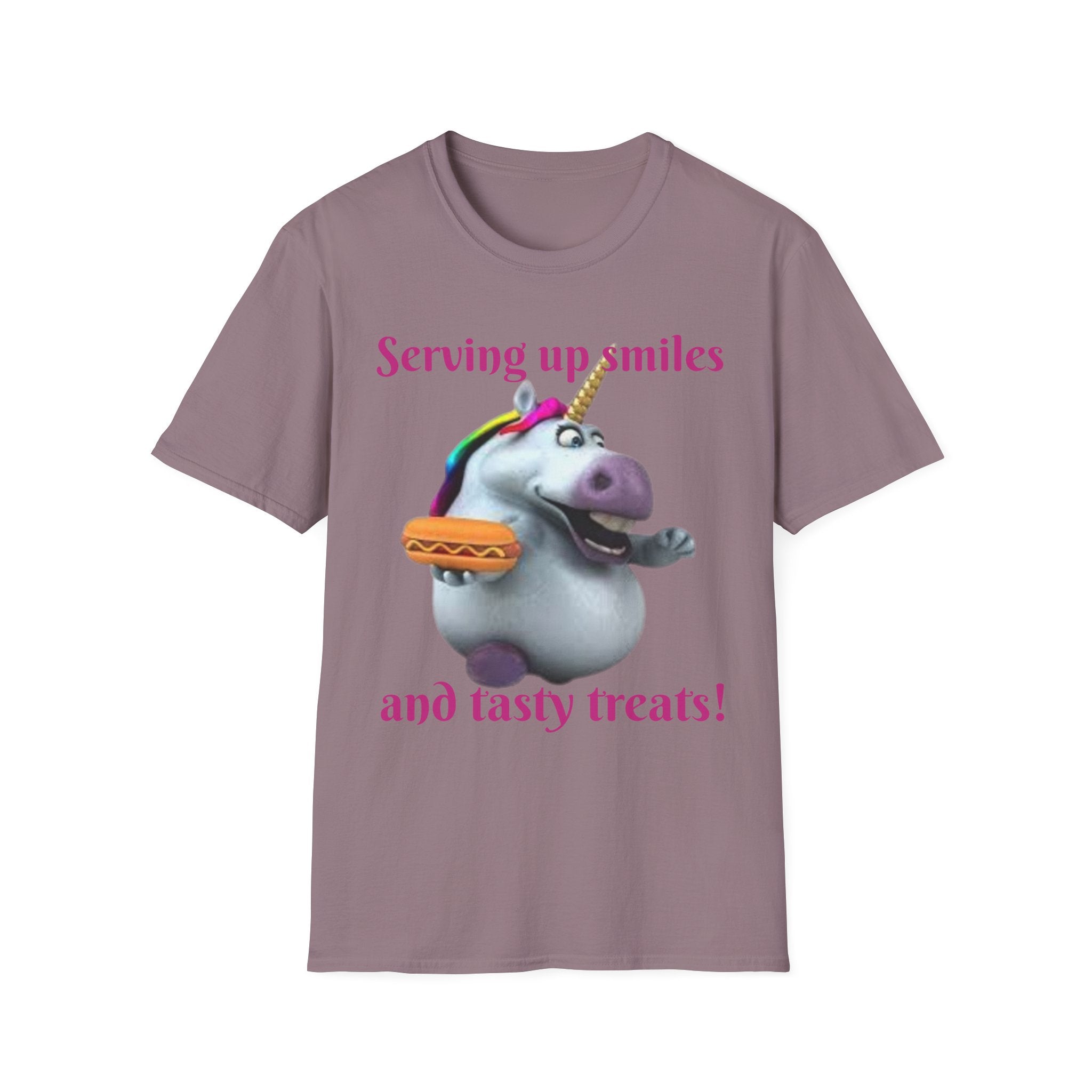 Serving Up Smiles And Tasty Treats Unicorn Unisex Softstyle T-Shirt
