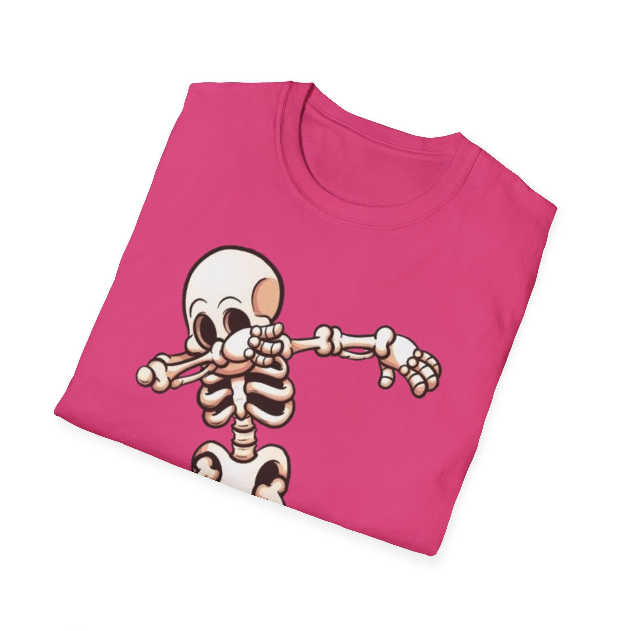 Dabbing Halloween Skeleton Unisex Softstyle T-Shirt