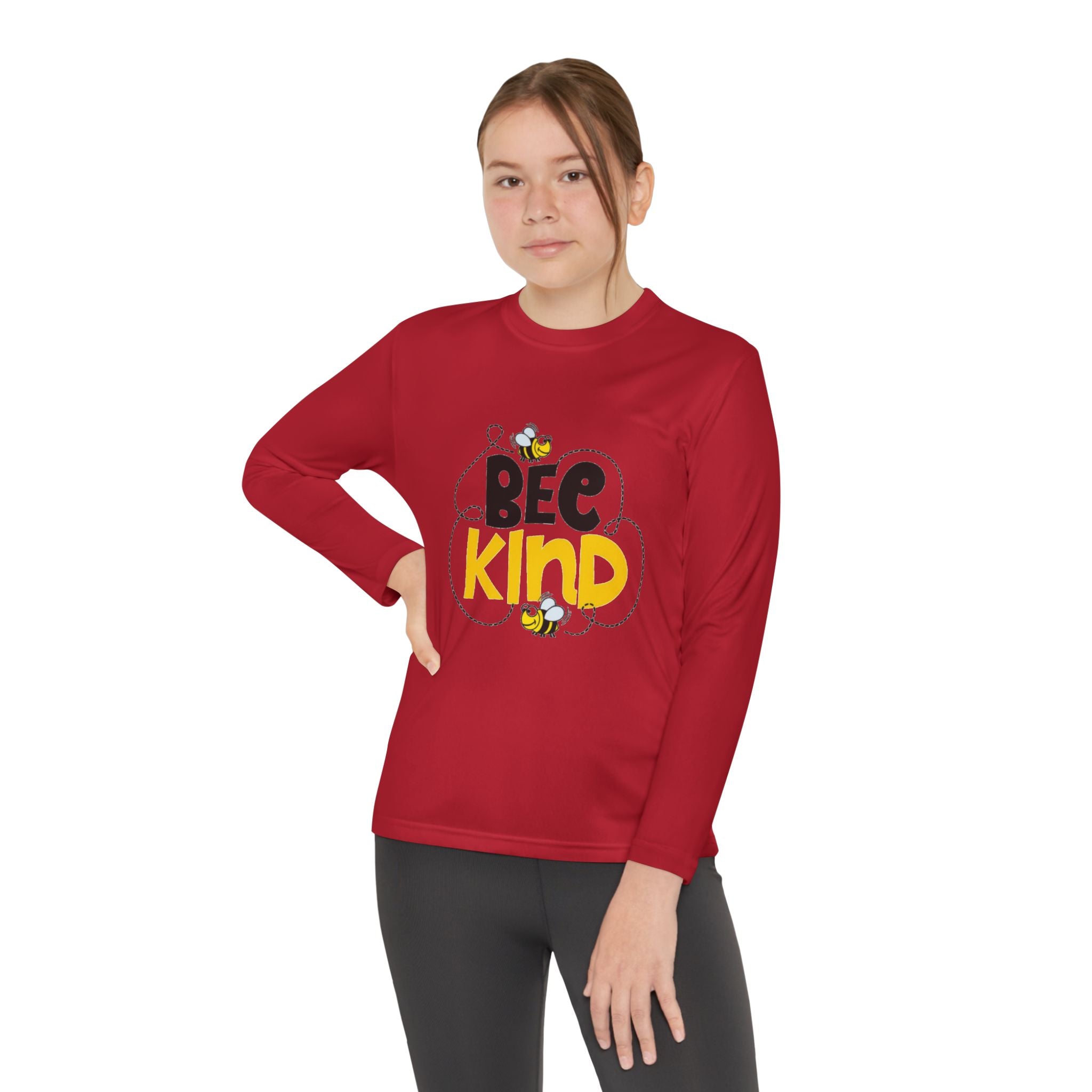 Bee Kind Youth Long Sleeve Competitor T-Shirt