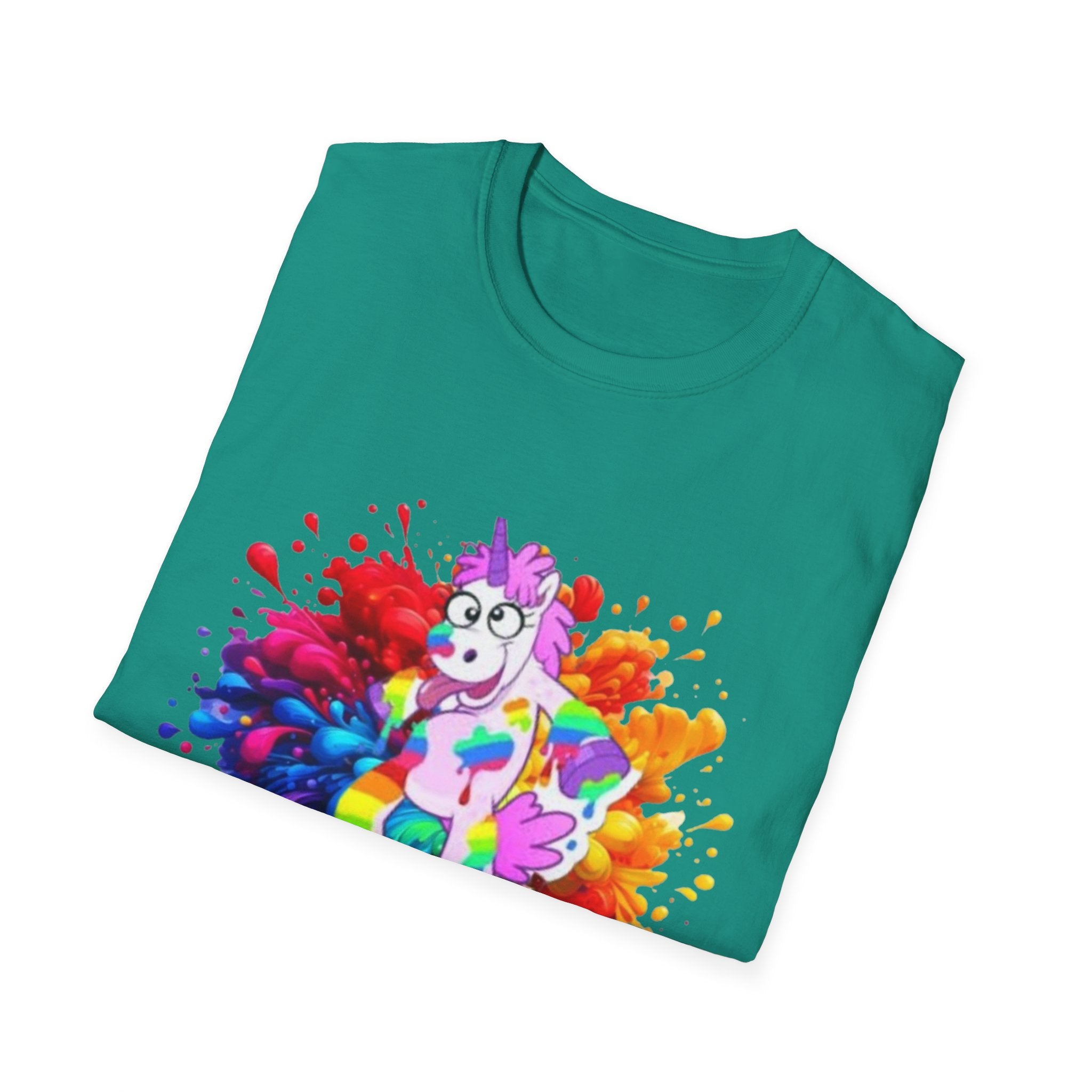 Drunk With Color Unicorn Unisex Softstyle T-Shirt