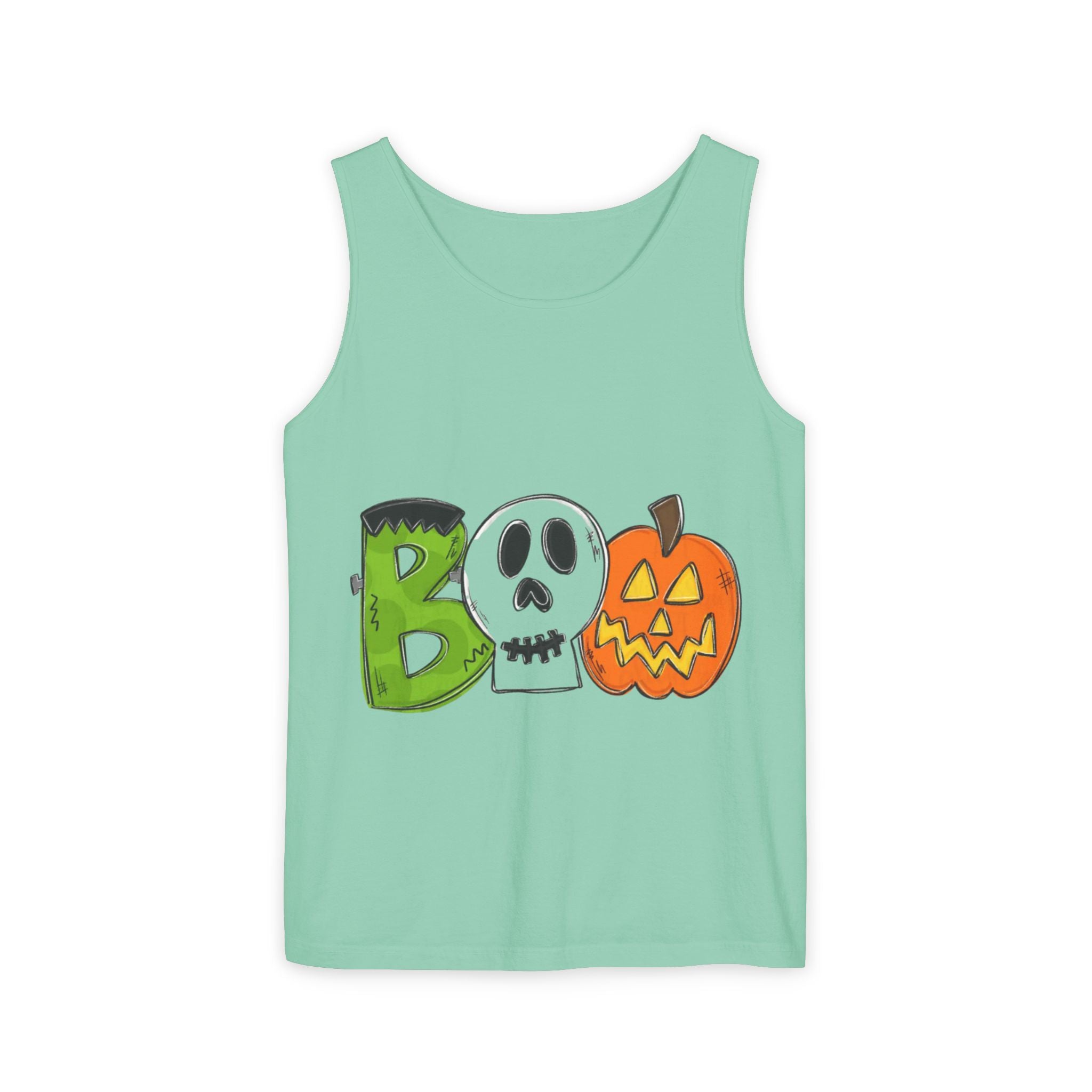 Halloween BOO Unisex Garment-Dyed Tank Top