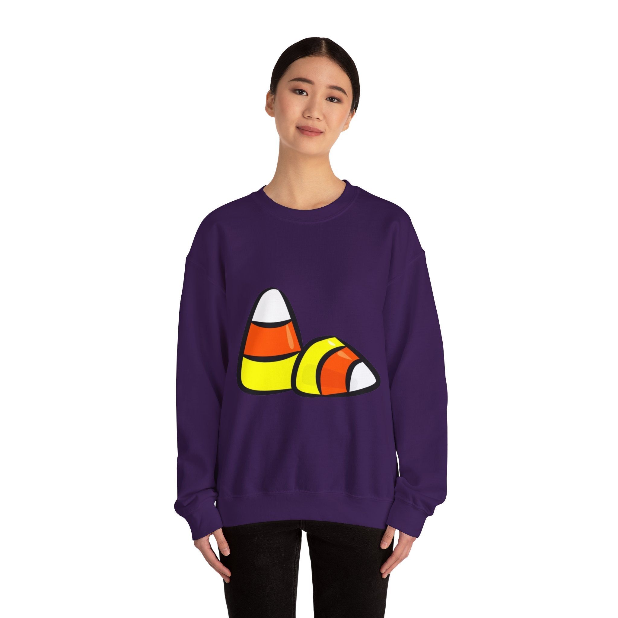 Halloween Candy Corn Unisex Heavy Blend™ Crewneck Sweatshirt