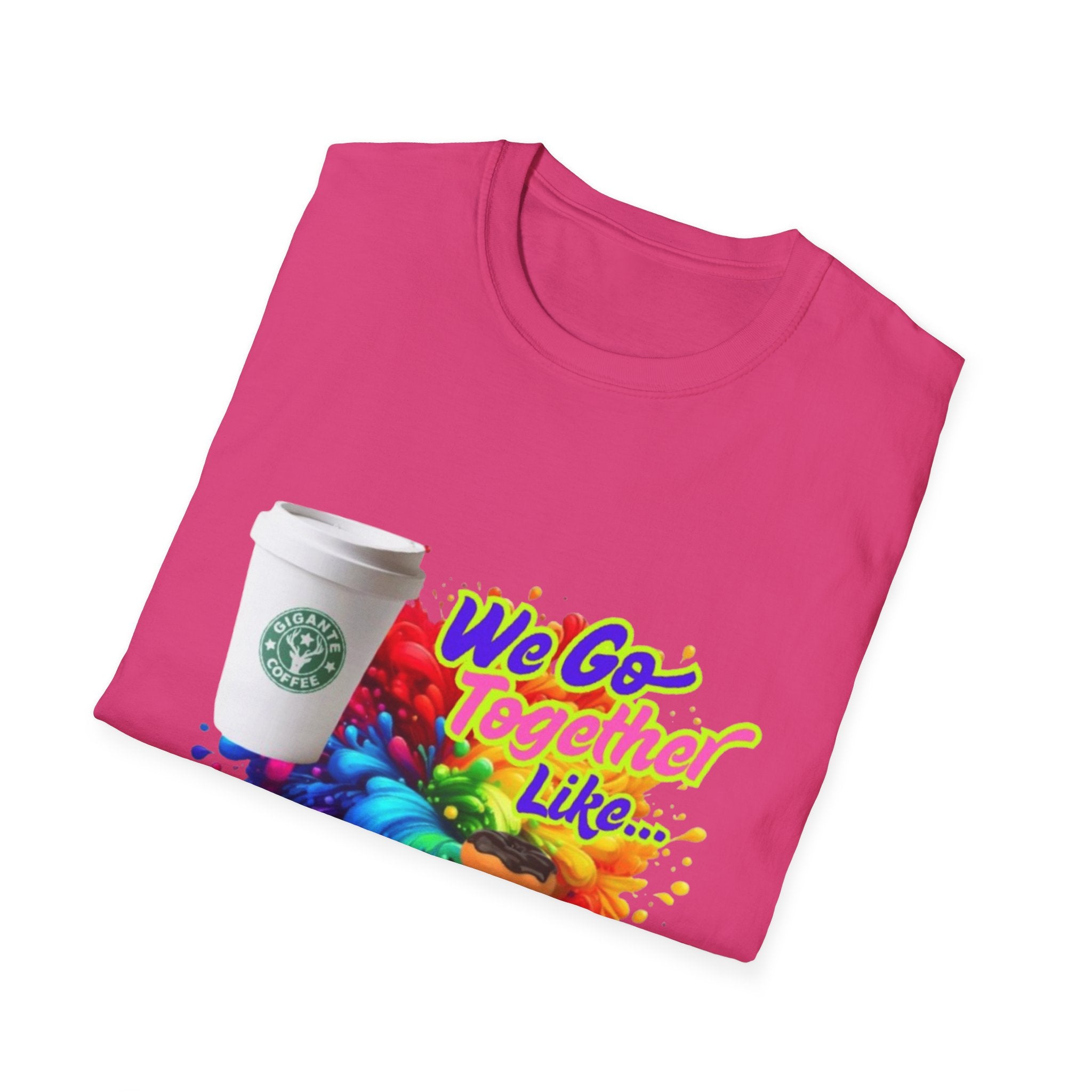 We Go Together Like Coffee & Donuts Unisex Softstyle T-Shirt