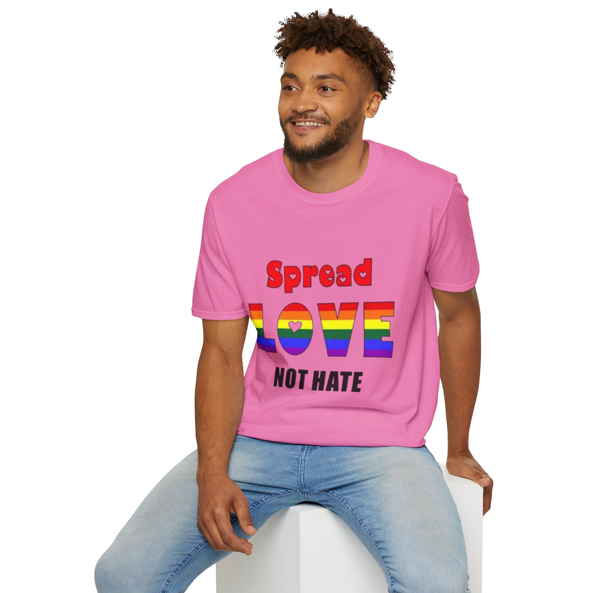 Spread Love Not Hate Unisex Softstyle T-Shirt