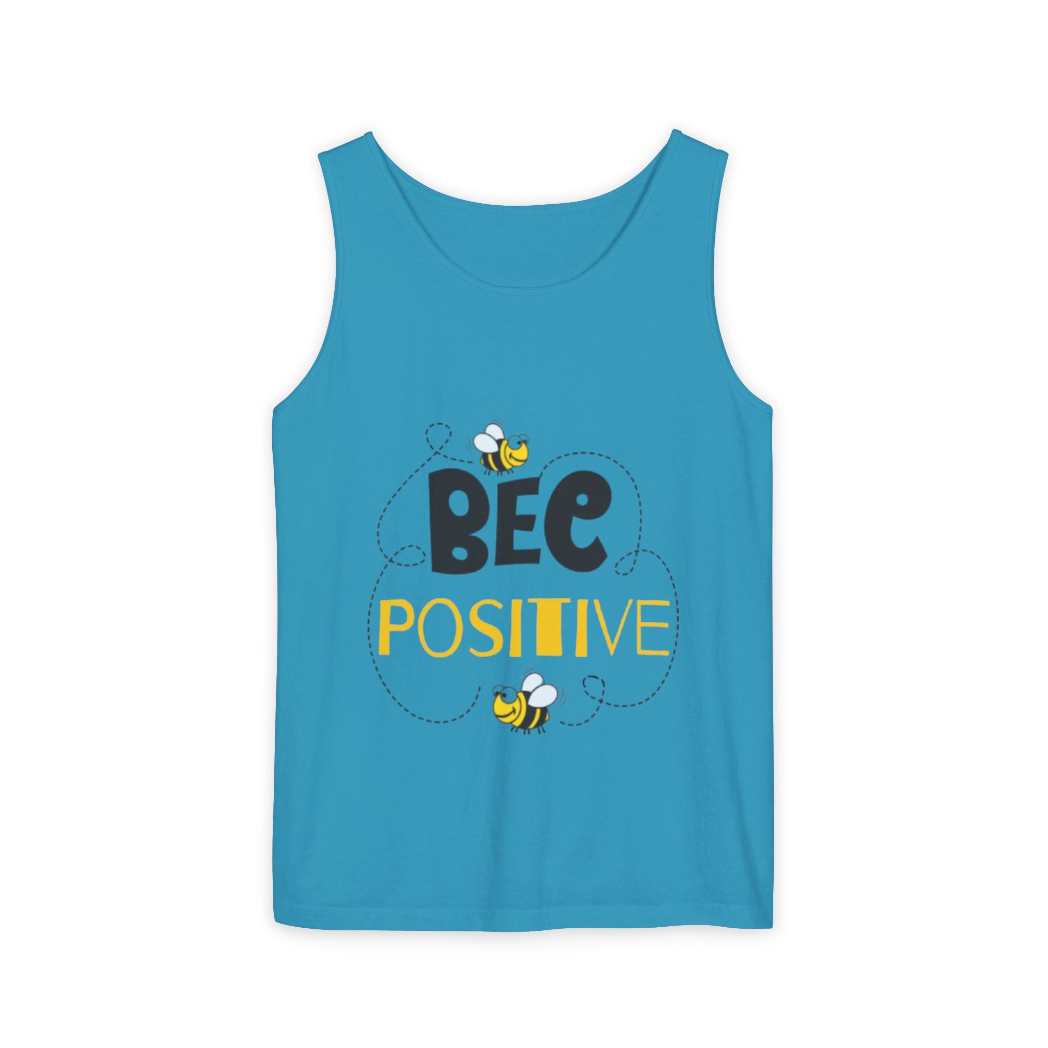 Bee Positive Unisex Garment-Dyed Tank Top