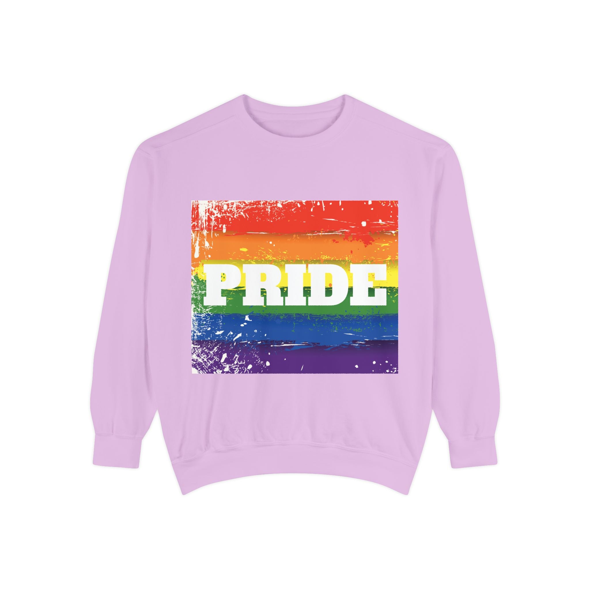 Pride Rainbow Unisex Garment-Dyed Sweatshirt