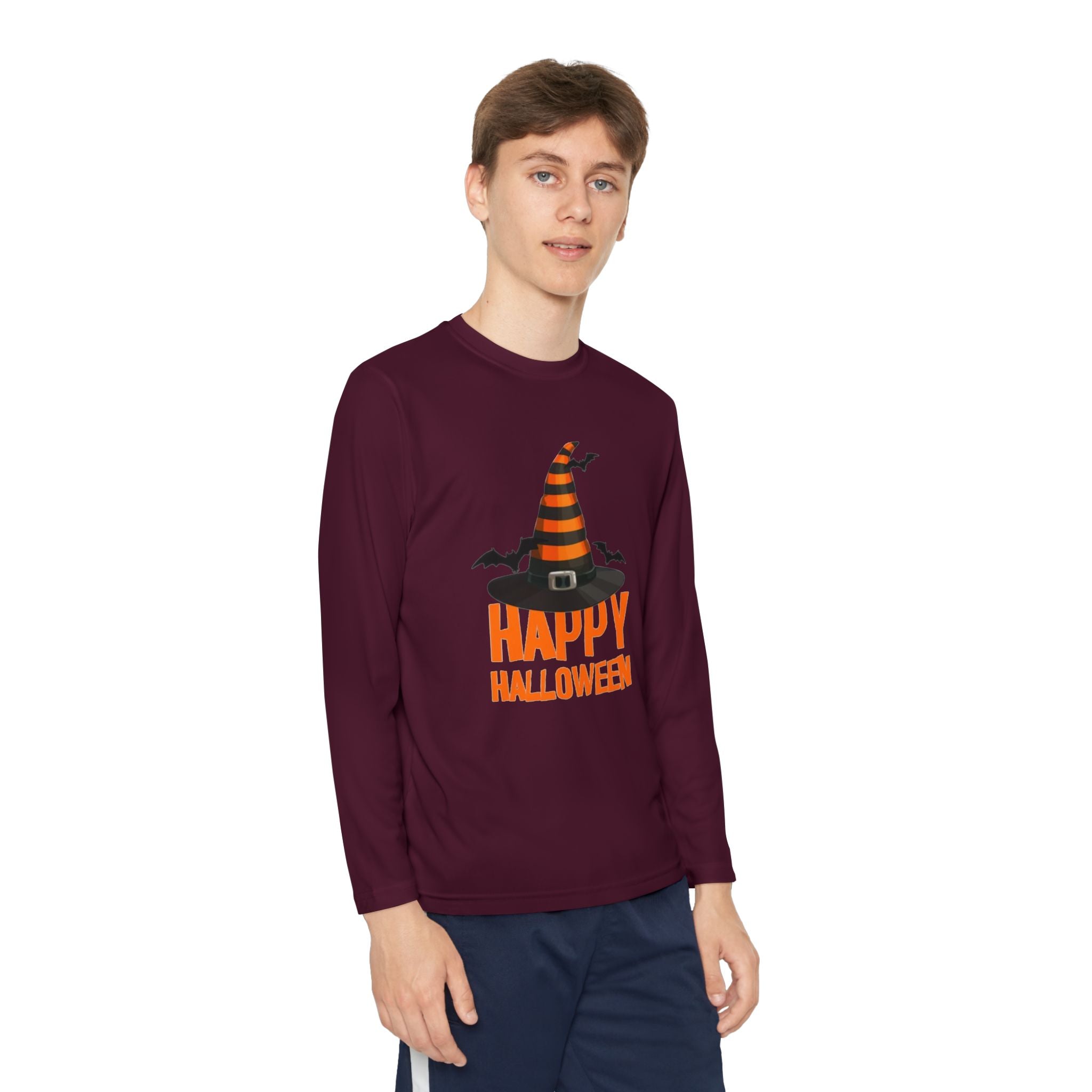 Happy Halloween Youth Long Sleeve Competitor T-Shirt