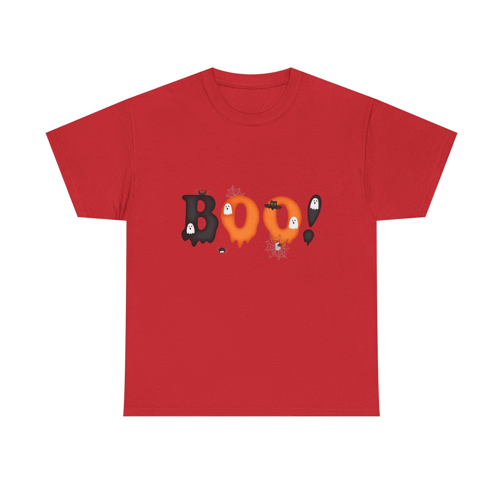 Halloween BOO! Unisex Short Sleeve Heavy Cotton T-Shirt