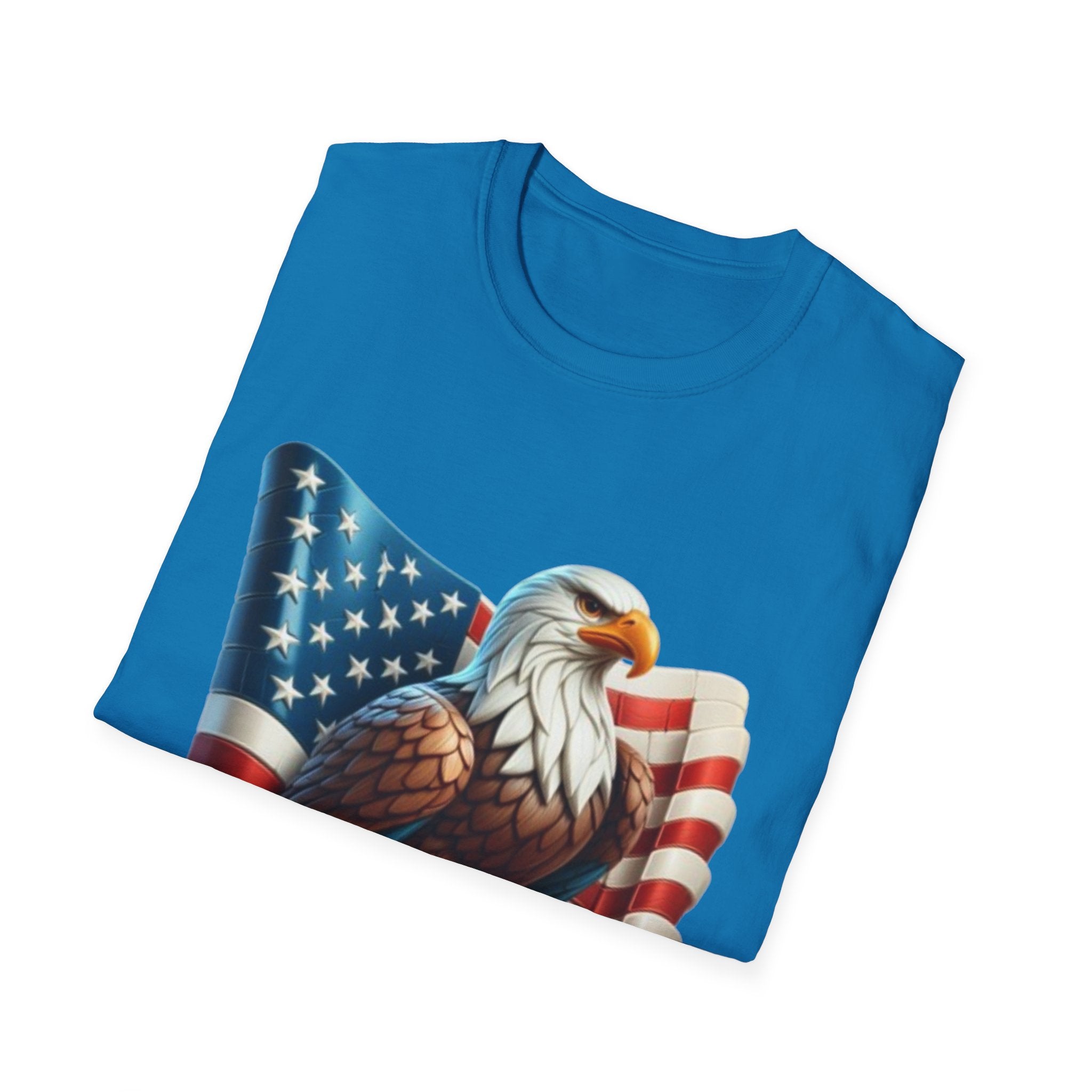 Patriotic Eagle Unisex Softstyle T-Shirt