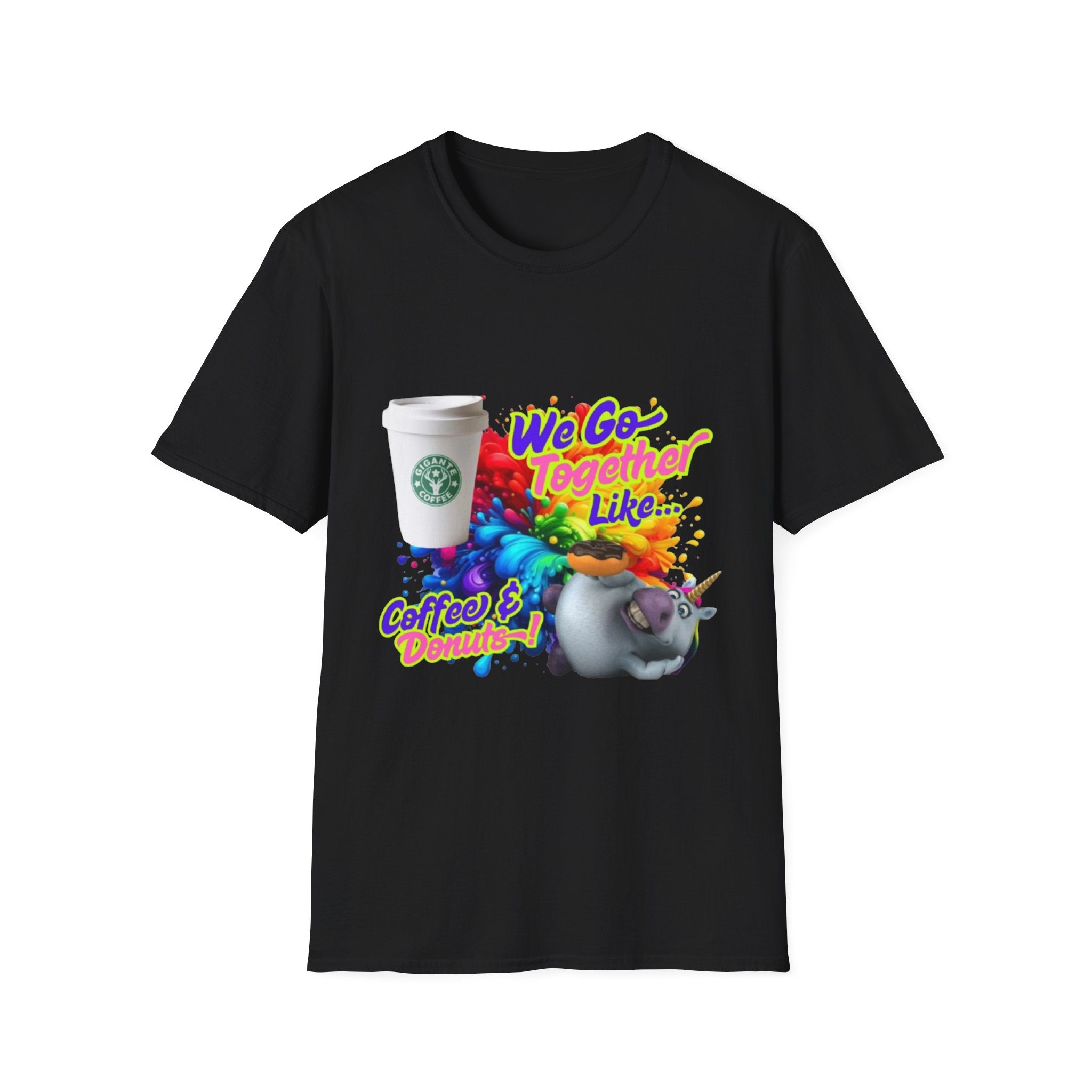 We Go Together Like Coffee & Donuts Unisex Softstyle T-Shirt