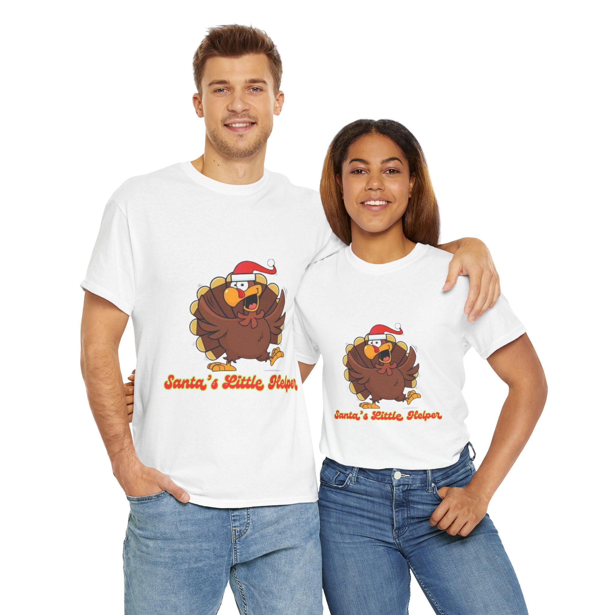 Santa's Little Helper Unisex Heavy Cotton T-Shirt