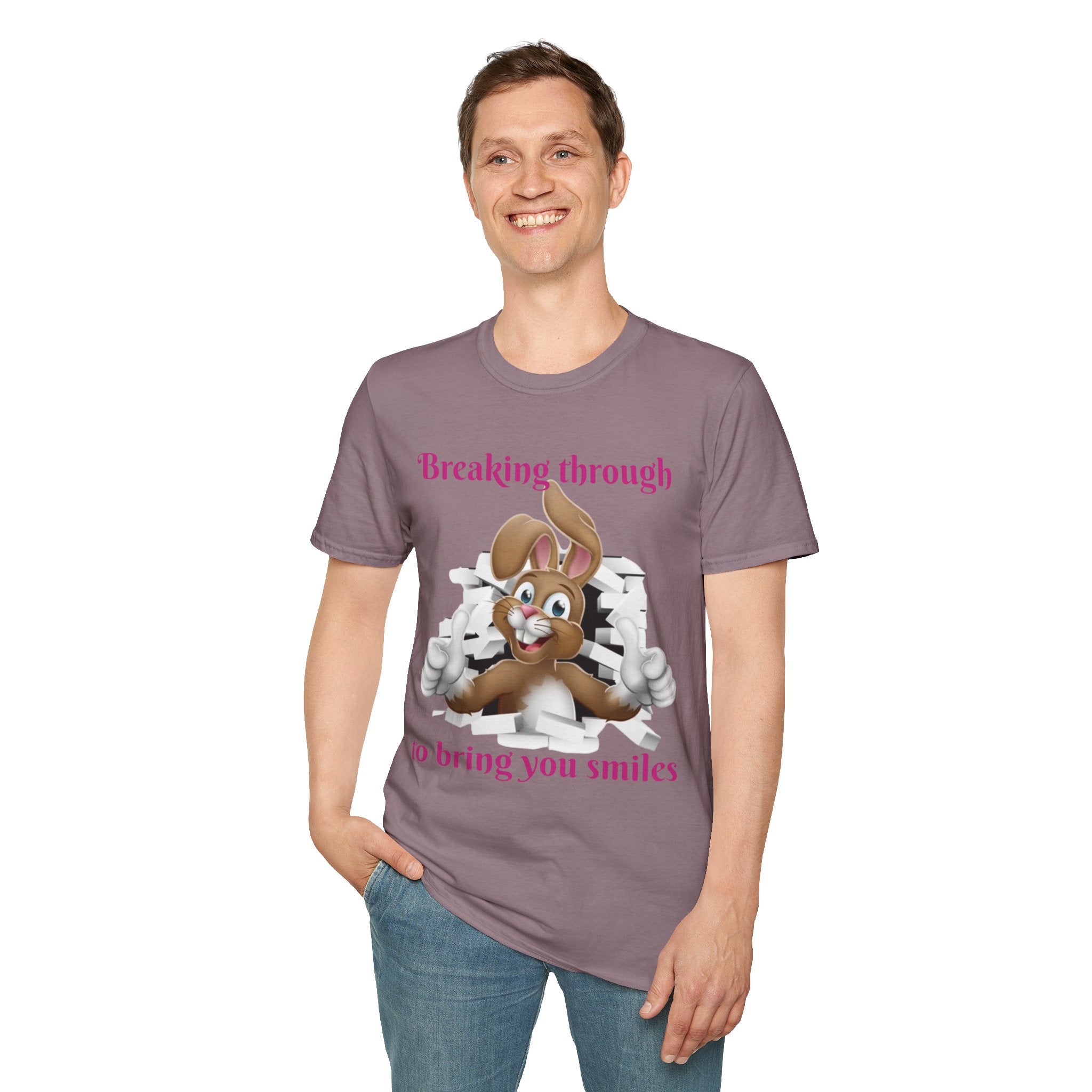 Breaking Through To Bring You Smiles Unisex Softstyle T-Shirt
