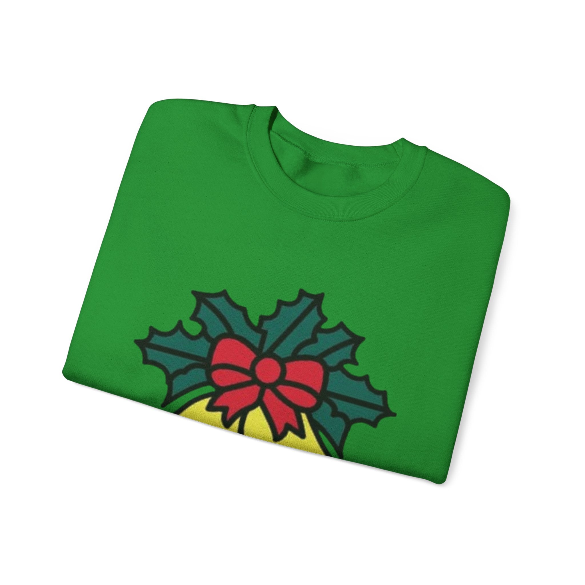 Festive Holiday Bells & Holly Unisex Heavy Blend™ Crewneck Sweatshirt