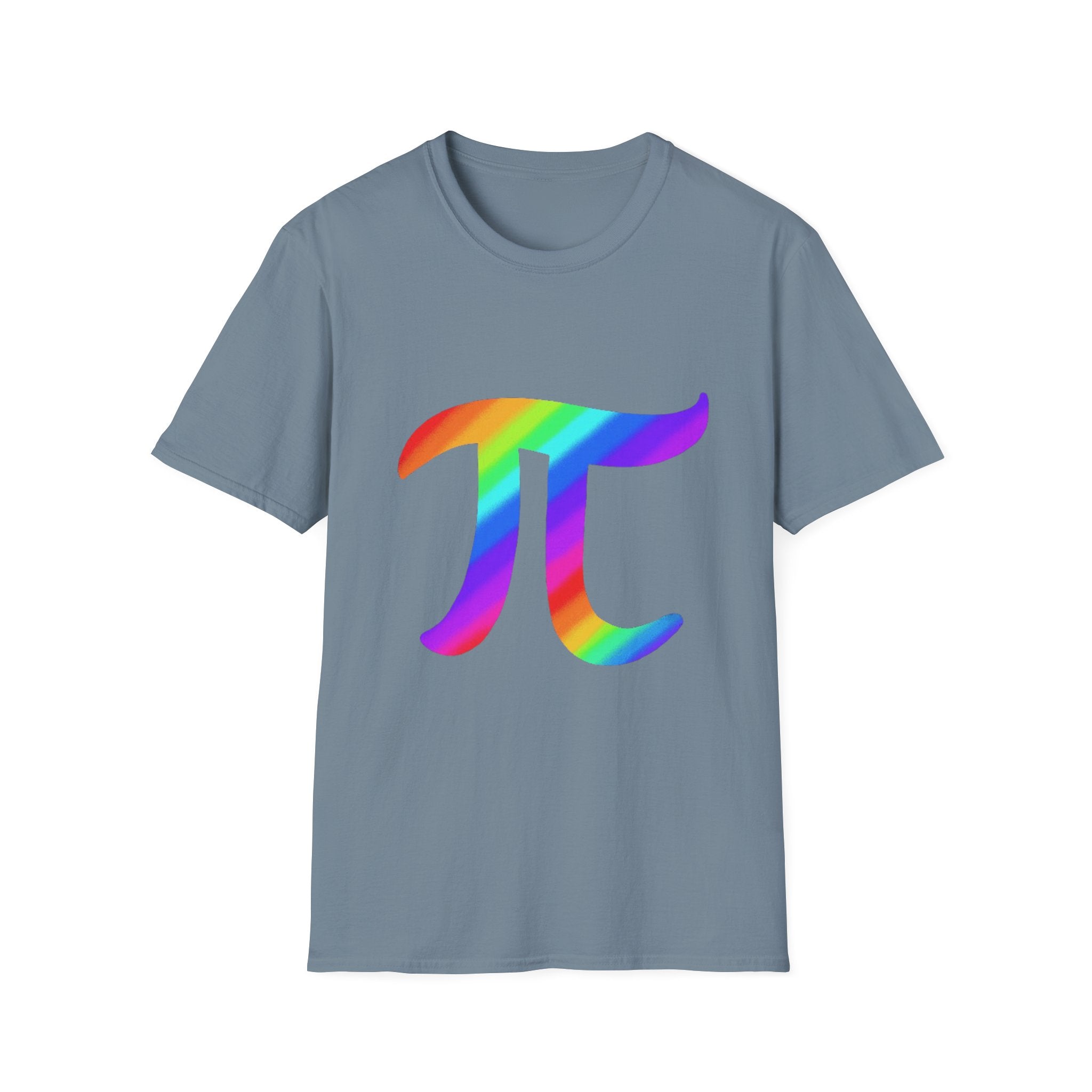Rainbow Pi Symbol Unisex Softstyle T-Shirt