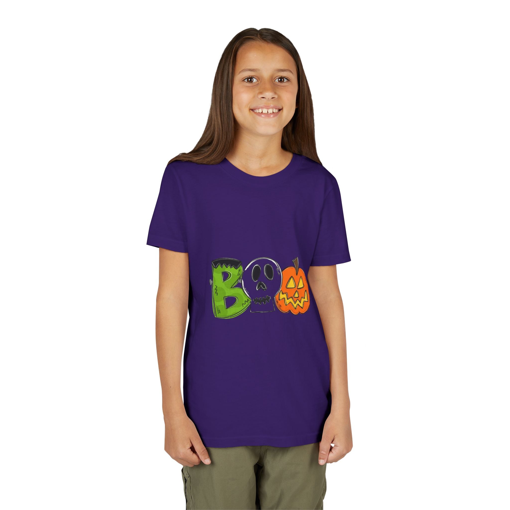 Halloween Boo Youth Short Sleeve T-Shirt