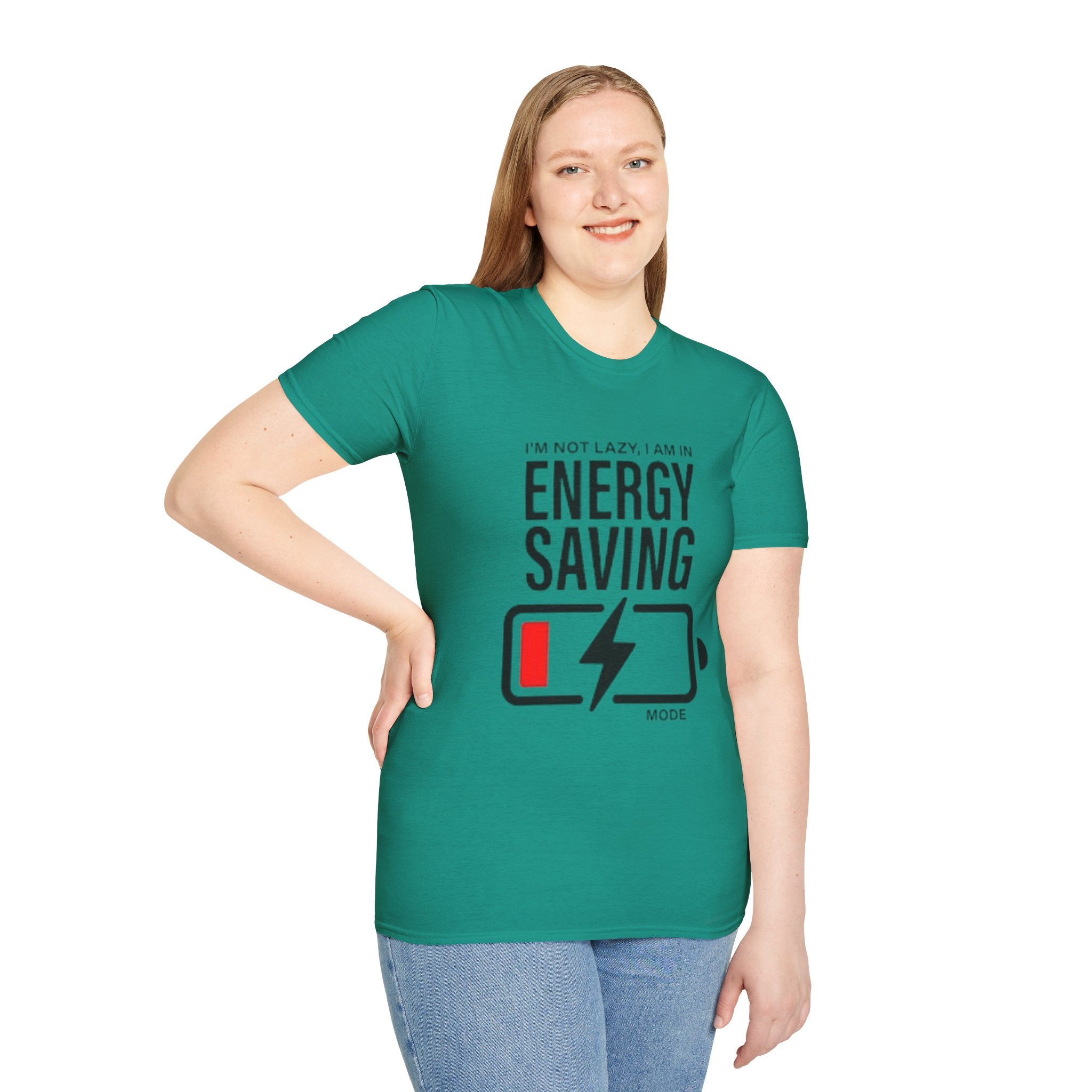 I'm Not Lazy I'm In Energy Saving Mode Unisex Softstyle T-Shirt