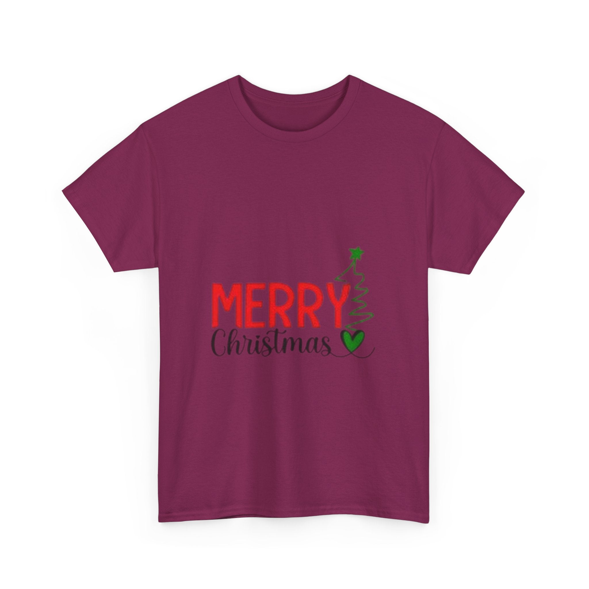 Merry Christmas Unisex Heavy Cotton T-Shirt