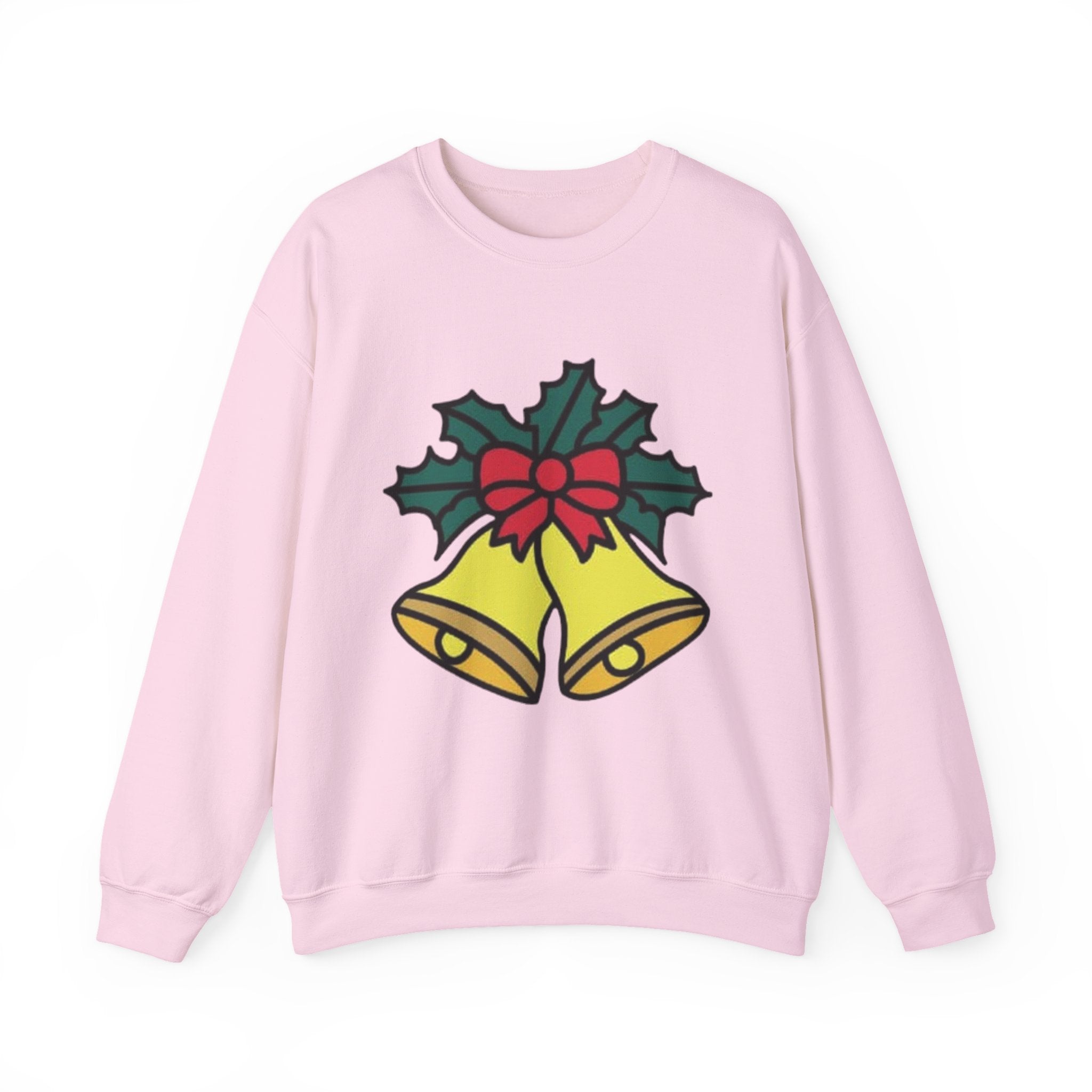 Festive Holiday Bells & Holly Unisex Heavy Blend™ Crewneck Sweatshirt