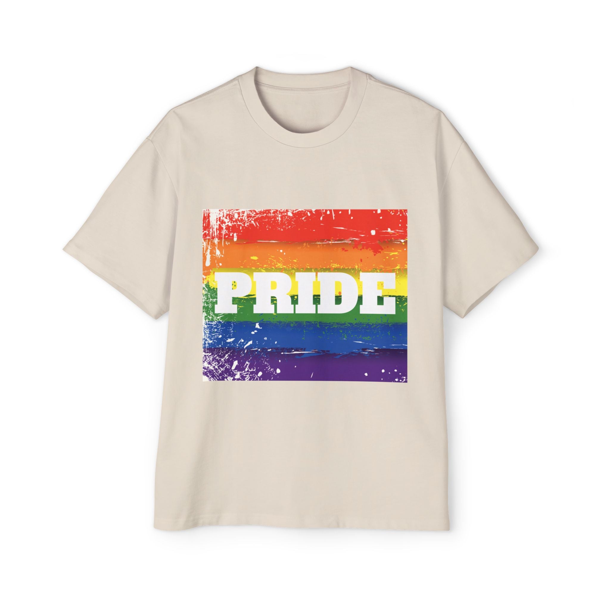 Pride Rainbow Heavy Oversized Unisex T-Shirt
