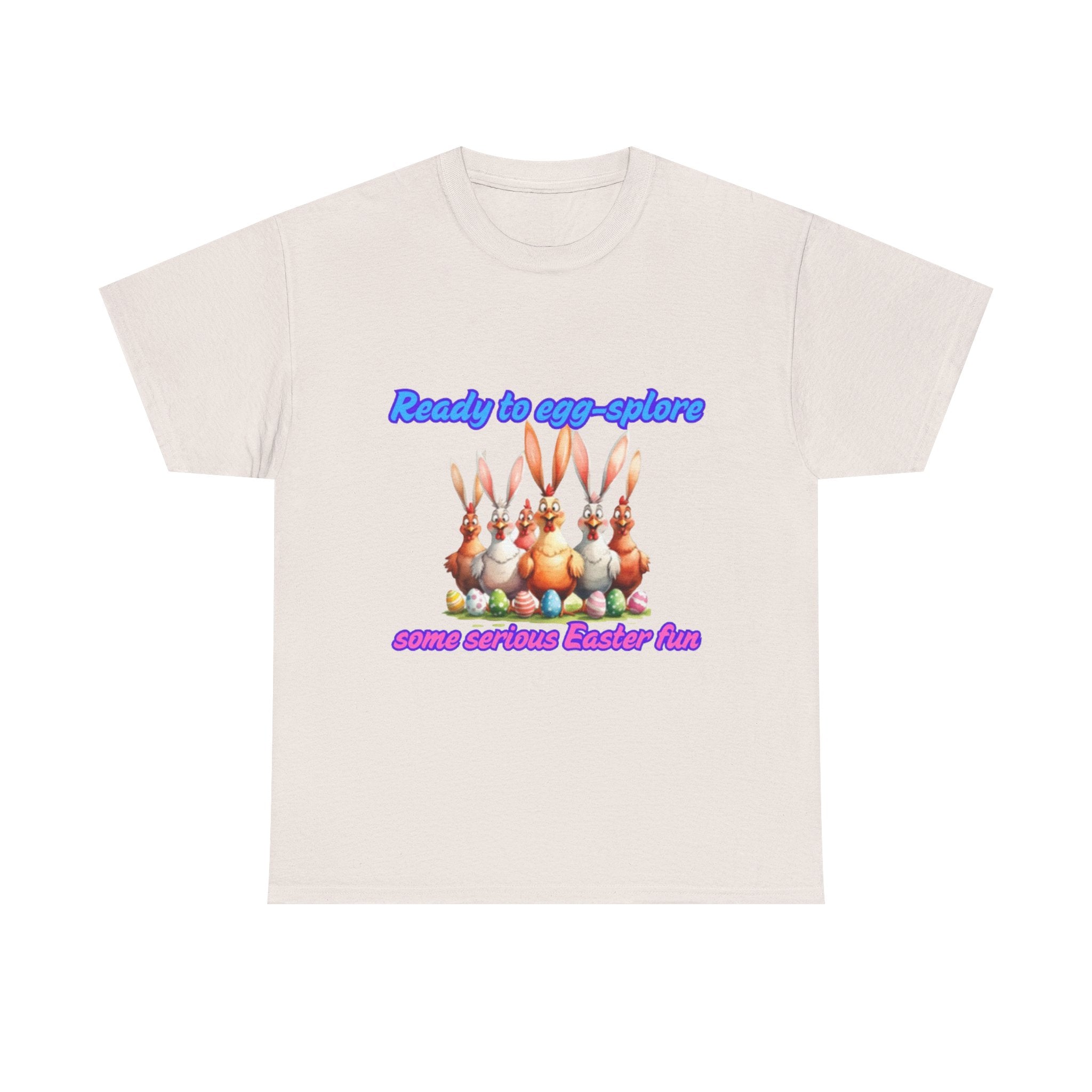 Ready To Egg-splore Some Serious Easter Fun Unisex Heavy Cotton T-Shirt