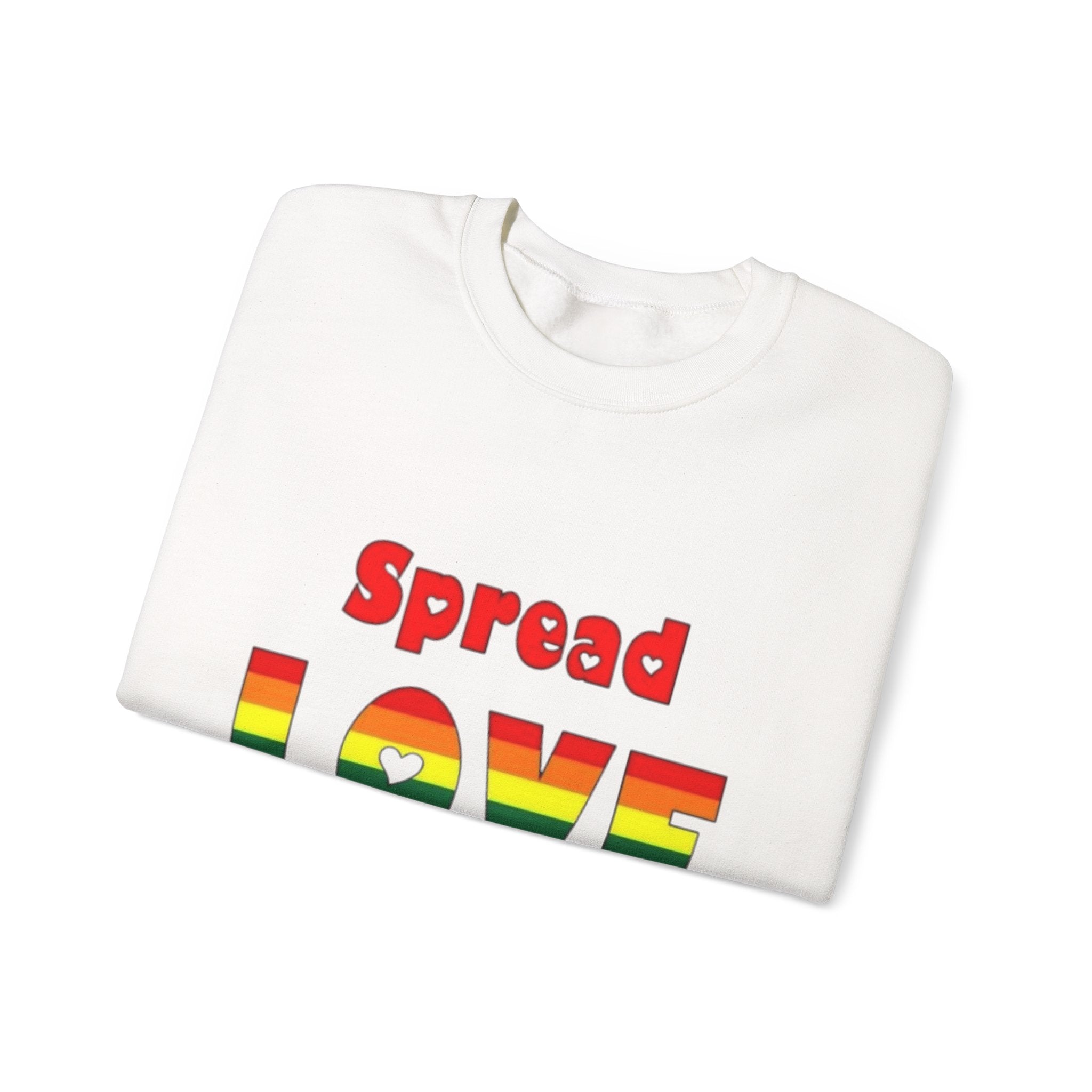 Spread Love Not Hate Unisex Crewneck Sweatshirt