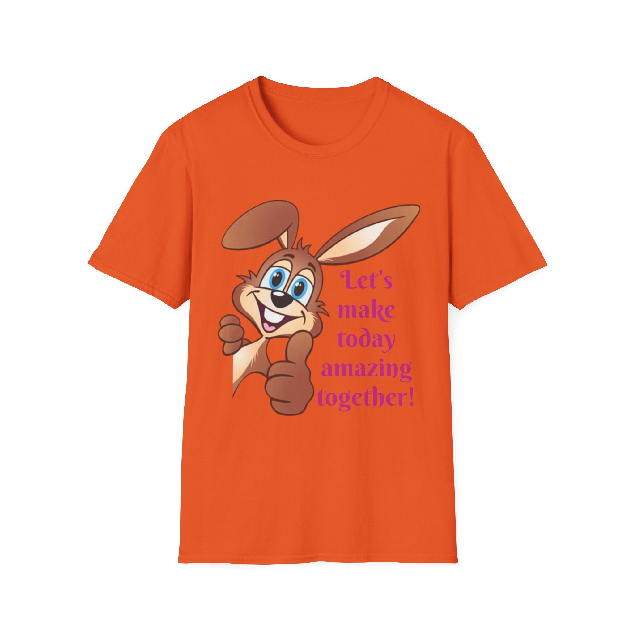 Let's make Today Amazing Together Bunny Unisex Softstyle T-Shirt