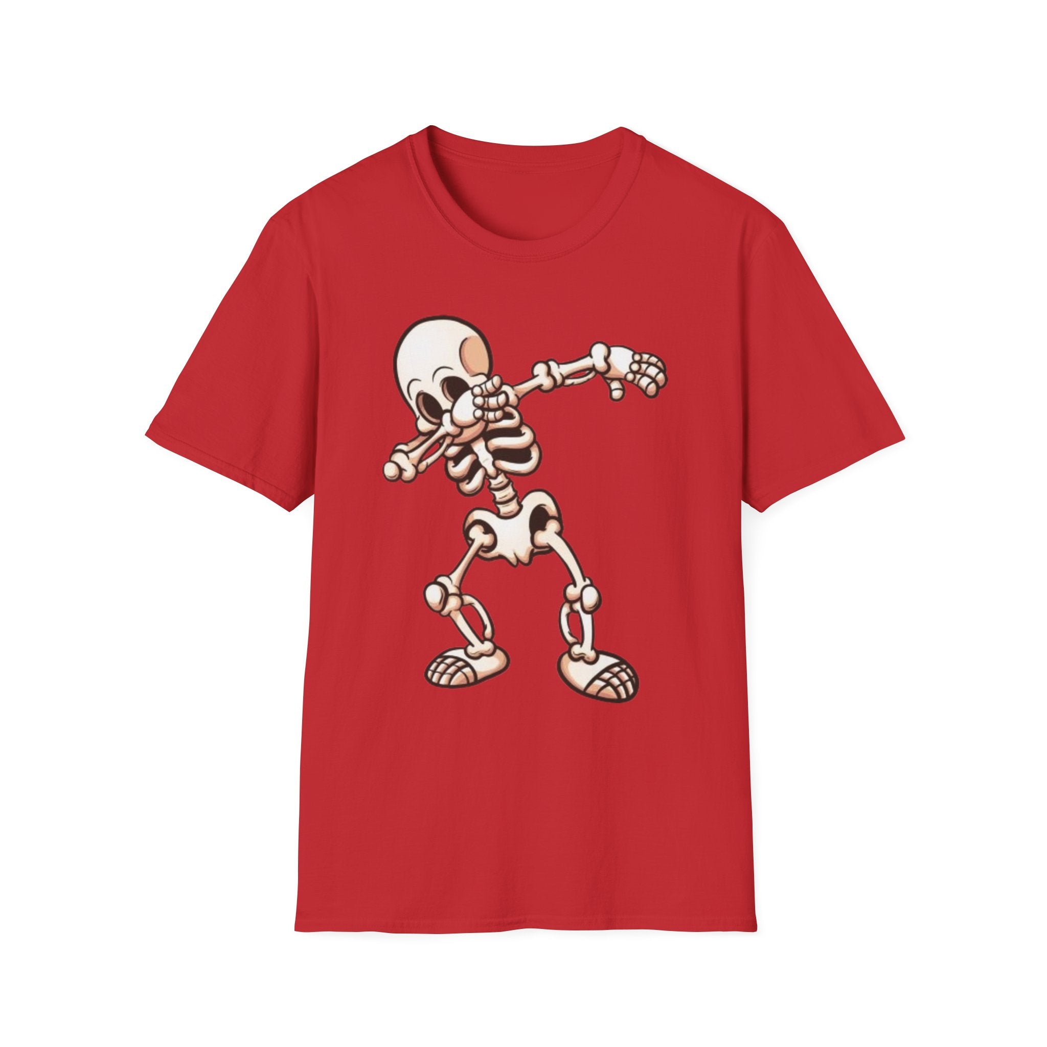 Dabbing Halloween Skeleton Unisex Softstyle T-Shirt