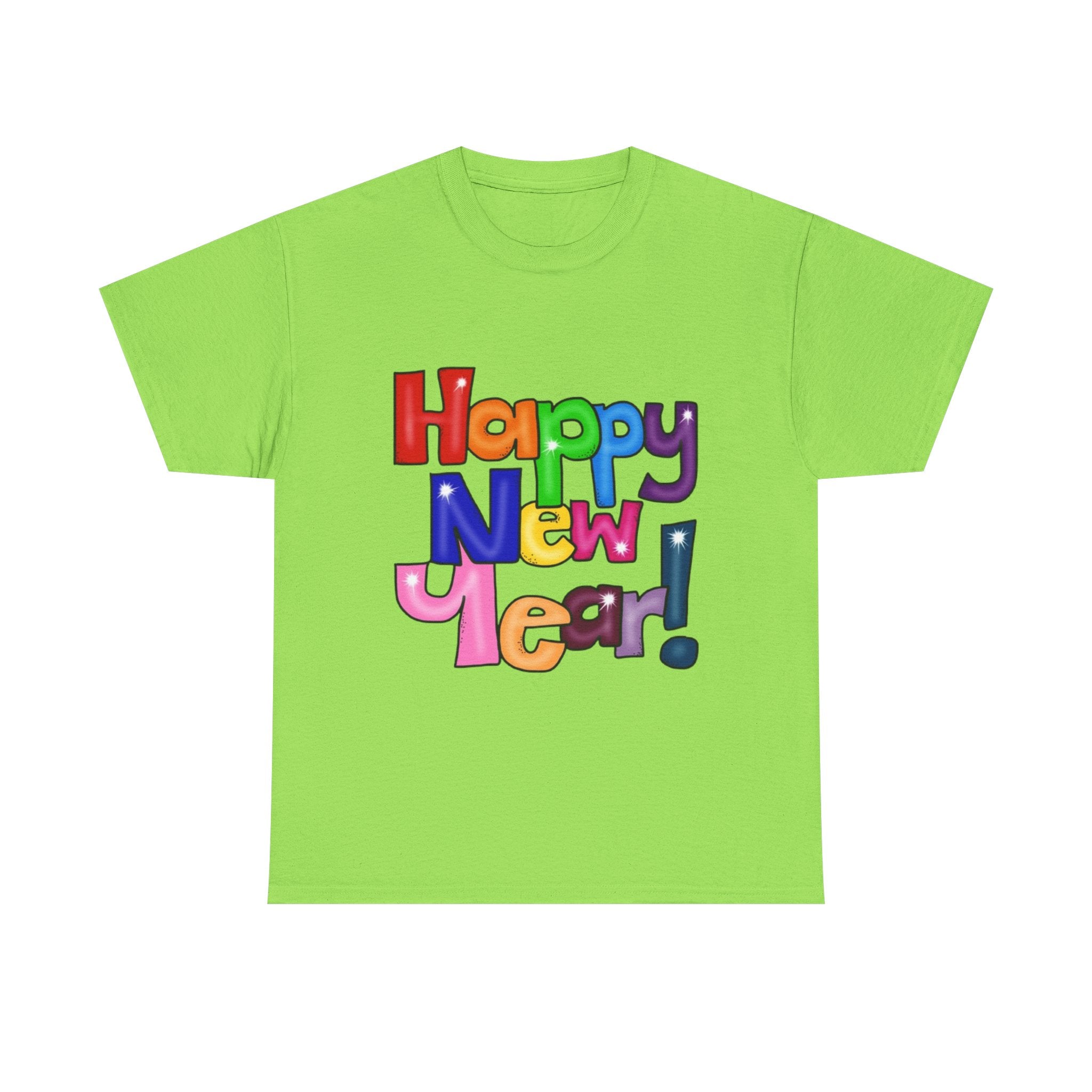 2026 Happy New Year DOUBLE SIDED Unisex Heavy Cotton T-Shirt