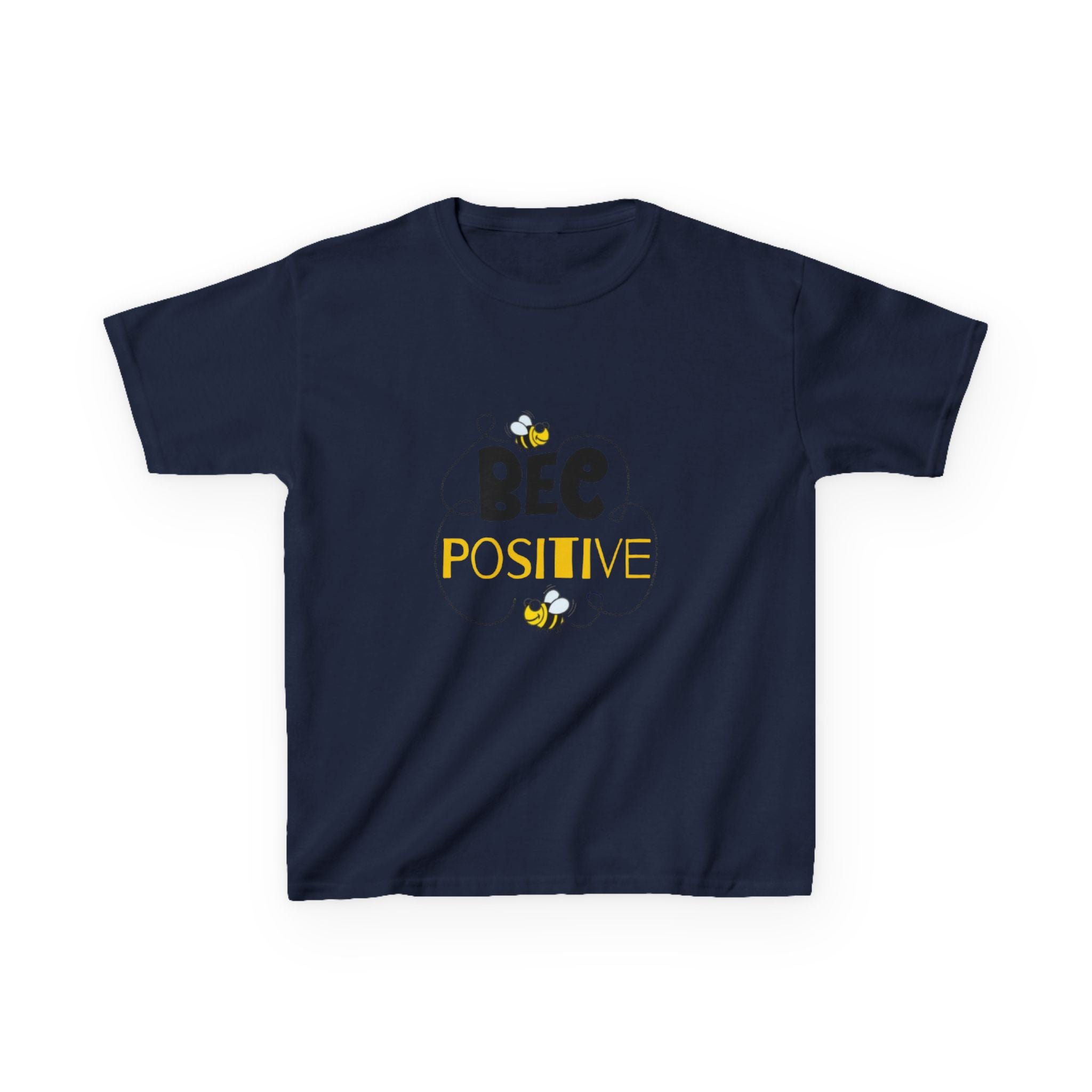 Bee Positive Kids Heavy Cotton T-Shirt