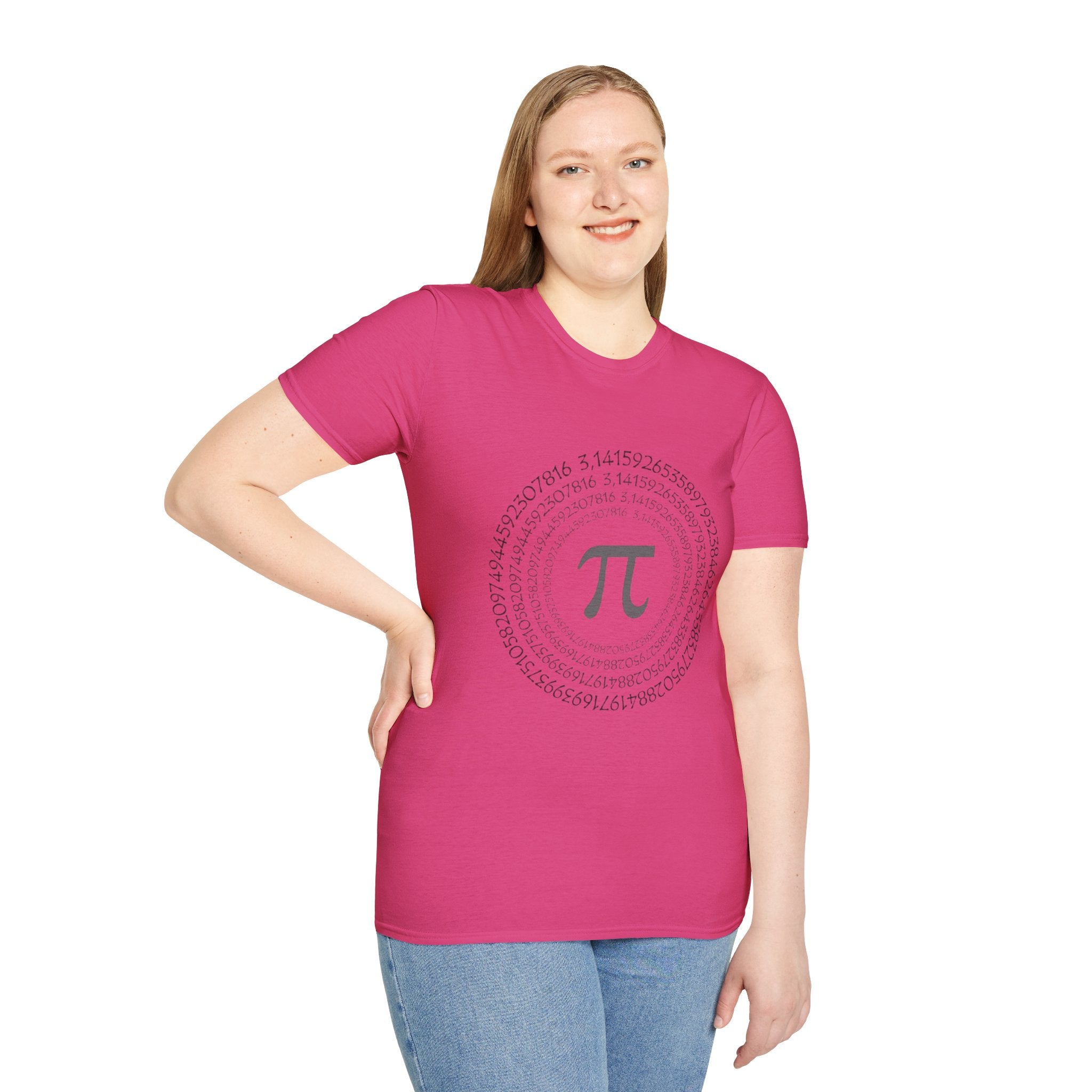 Pi Day Themed Unisex Softstyle T-Shirt