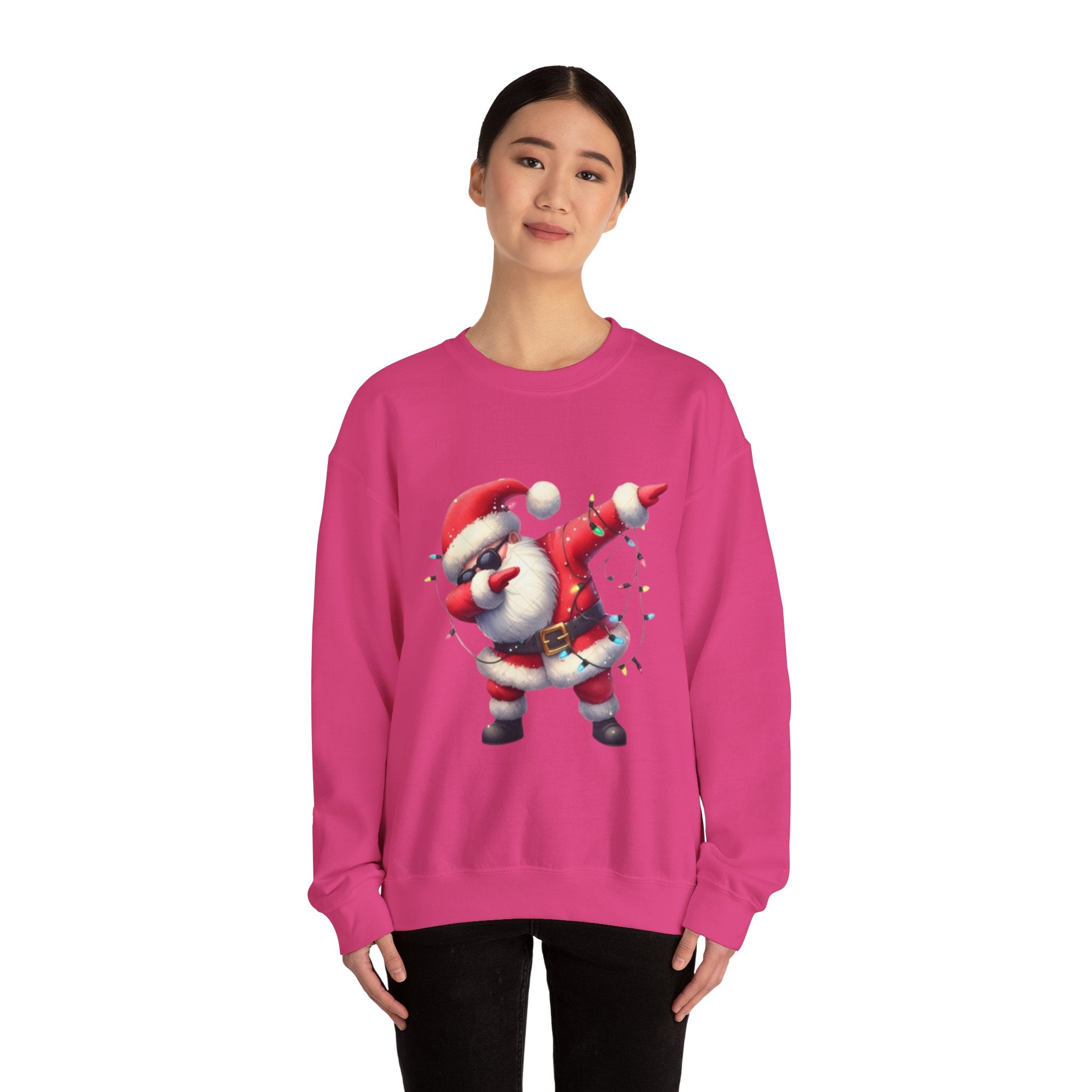 Santa Dabbing Unisex Heavy Blend™ Crewneck Sweatshirt